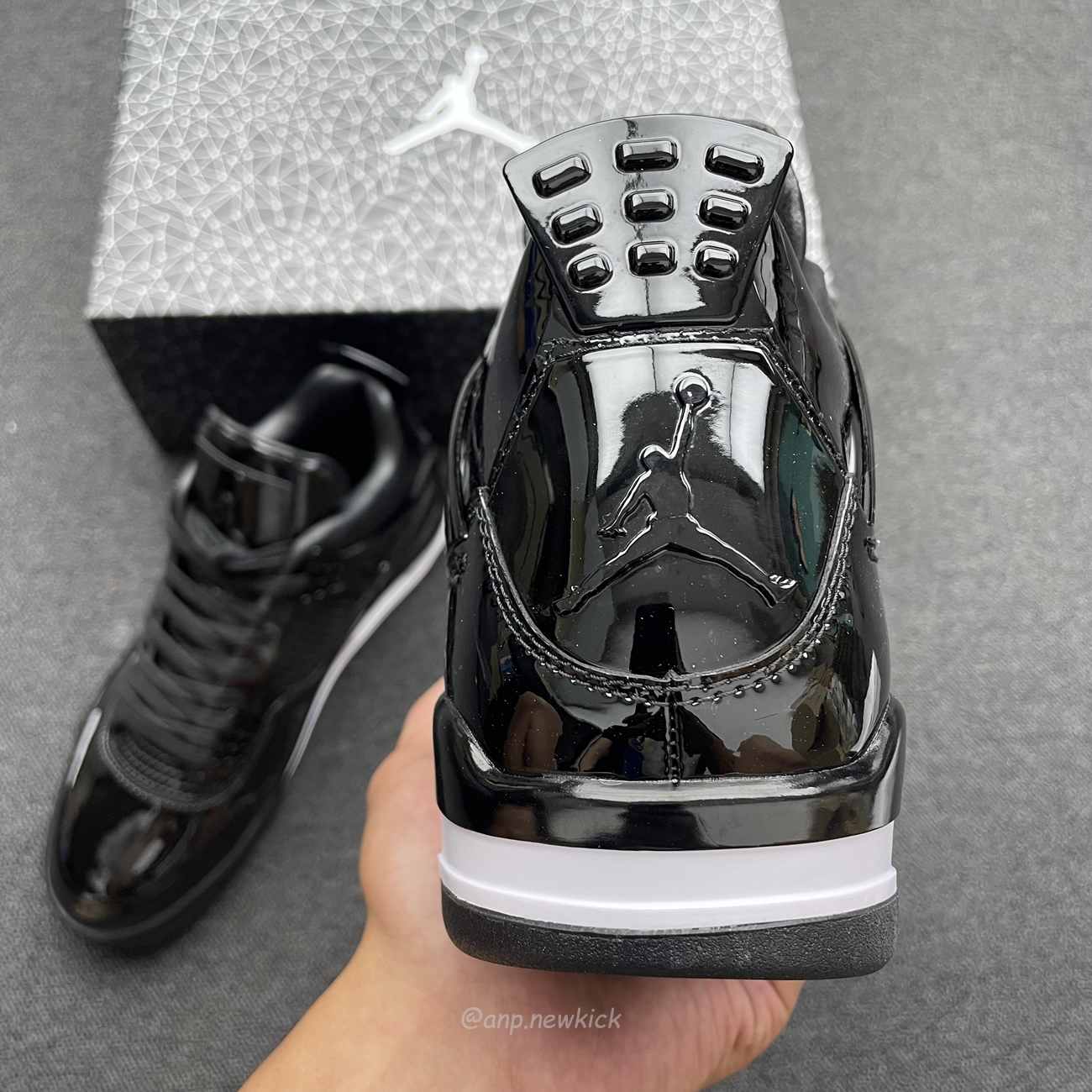 Air Jordan 4 Retro 11lab4 Black 719864 010 (6) - www.newkick.vip