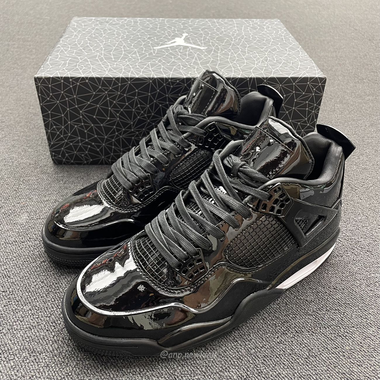 Air Jordan 4 Retro 11lab4 Black 719864 010 (9) - www.newkick.vip