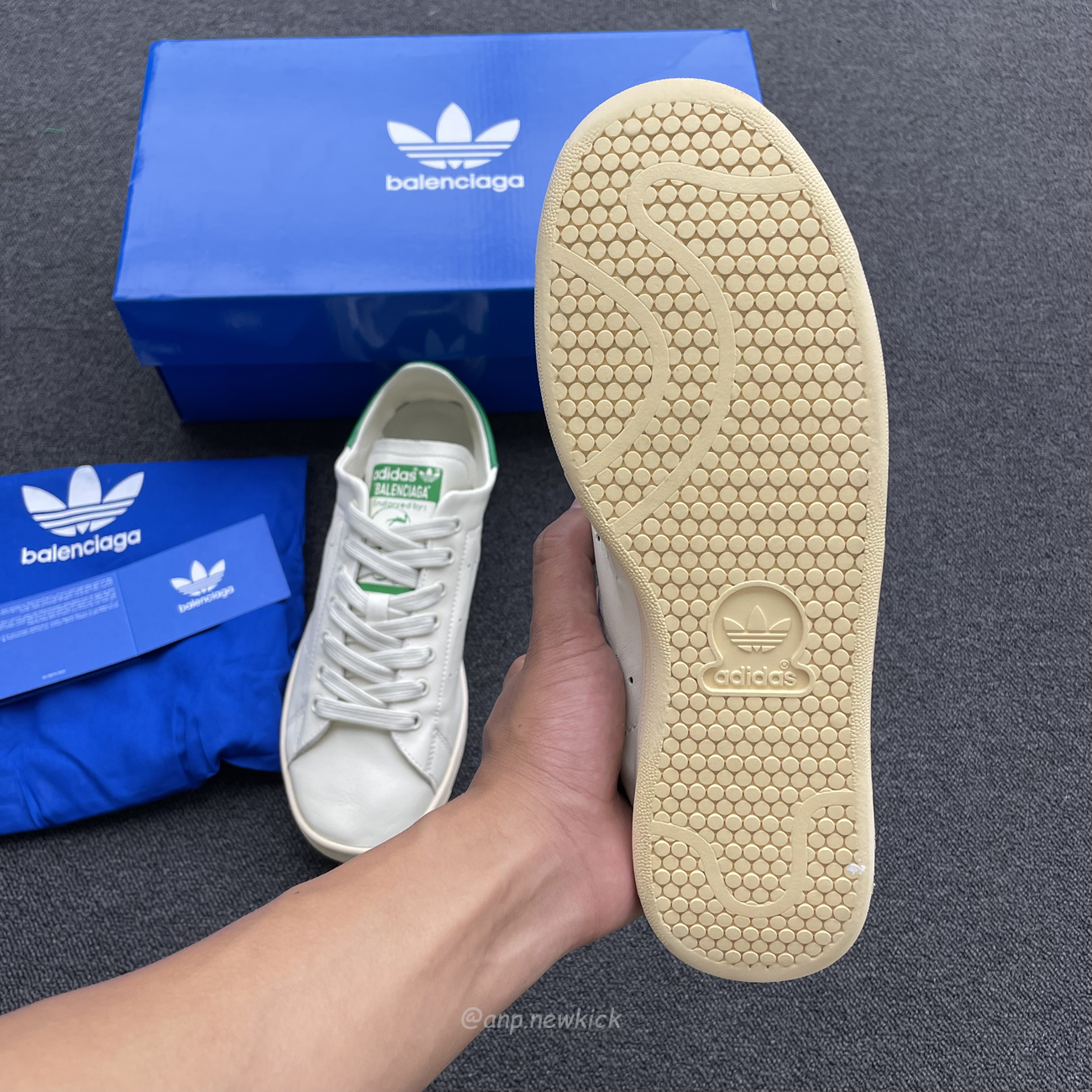 Adidas X Balenciaga Stan Smith Worn Out Off White Green 721835 Wbdv4 9703 (12) - www.newkick.vip