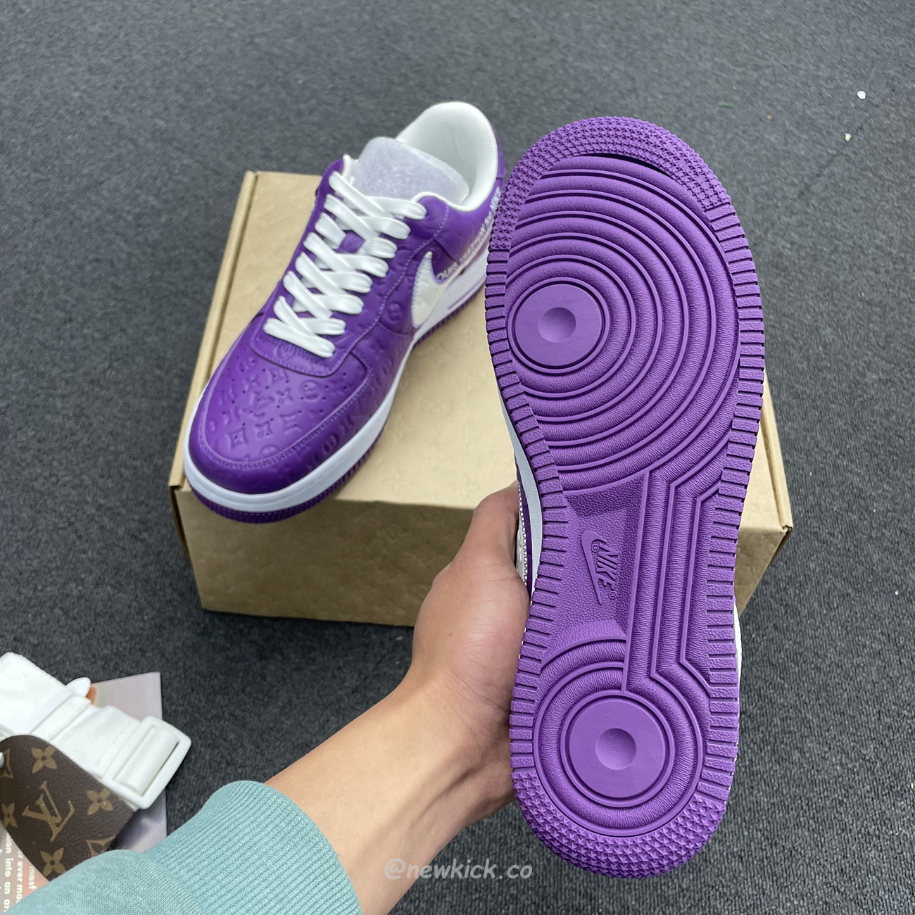 Lv X Nike Air Force 1 Low Purple (3) - www.newkick.vip