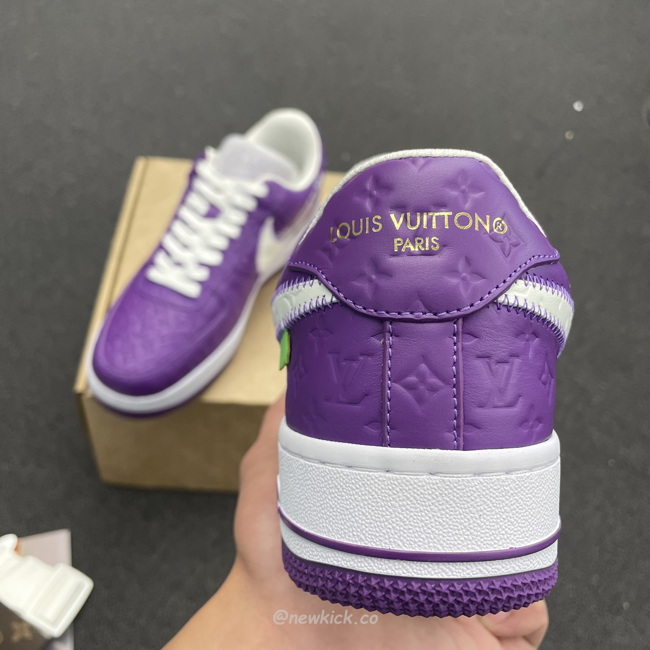 Lv X Nike Air Force 1 Low Purple (4) - www.newkick.vip