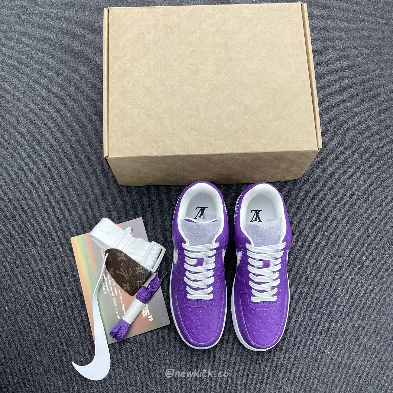 Lv X Nike Air Force 1 Low Purple (5) - www.newkick.vip