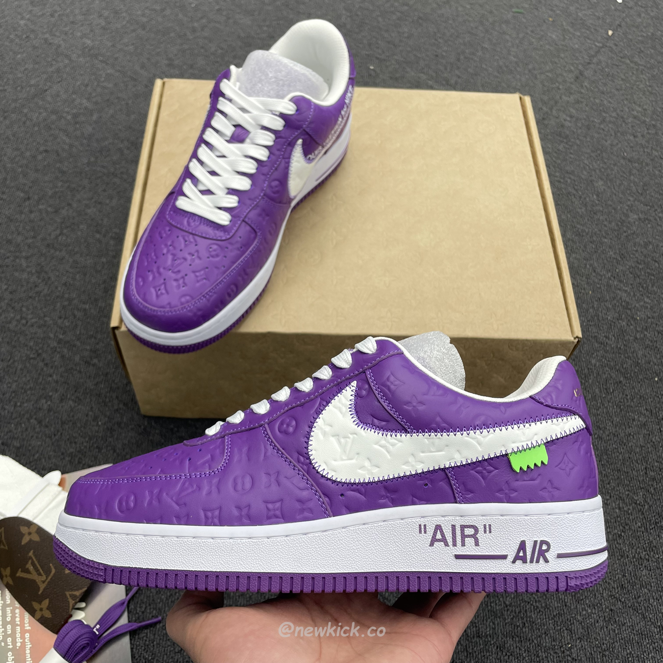 Lv X Nike Air Force 1 Low Purple (7) - www.newkick.vip