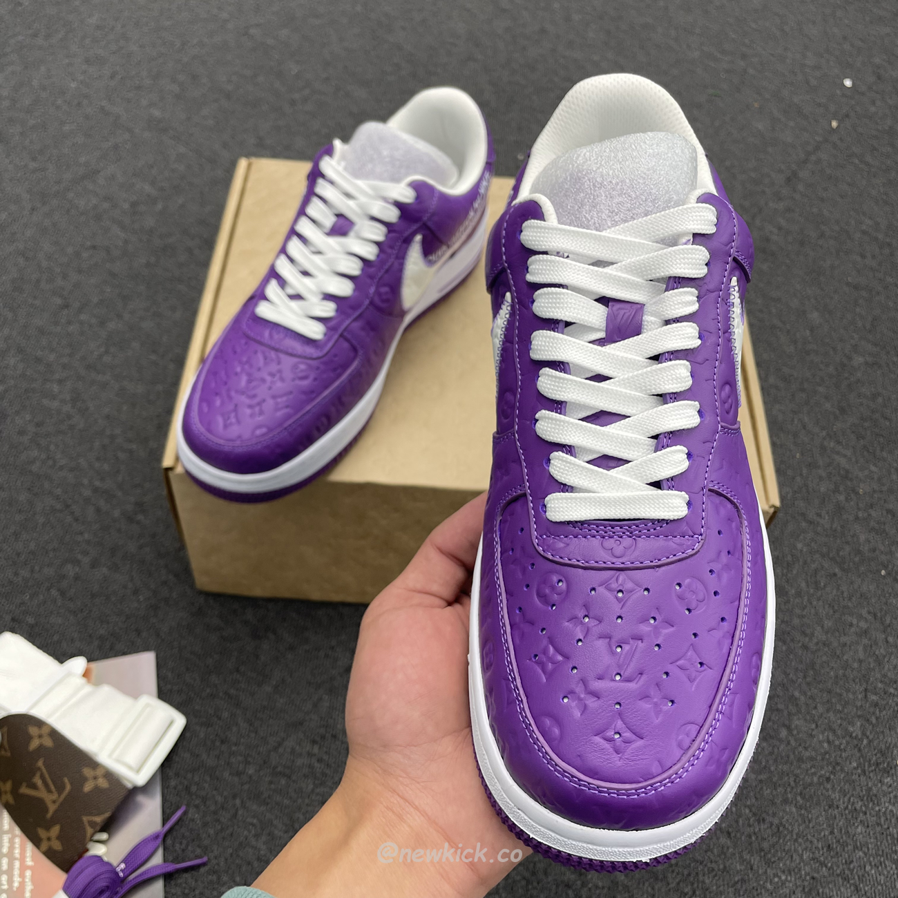 Lv X Nike Air Force 1 Low Purple (8) - www.newkick.vip