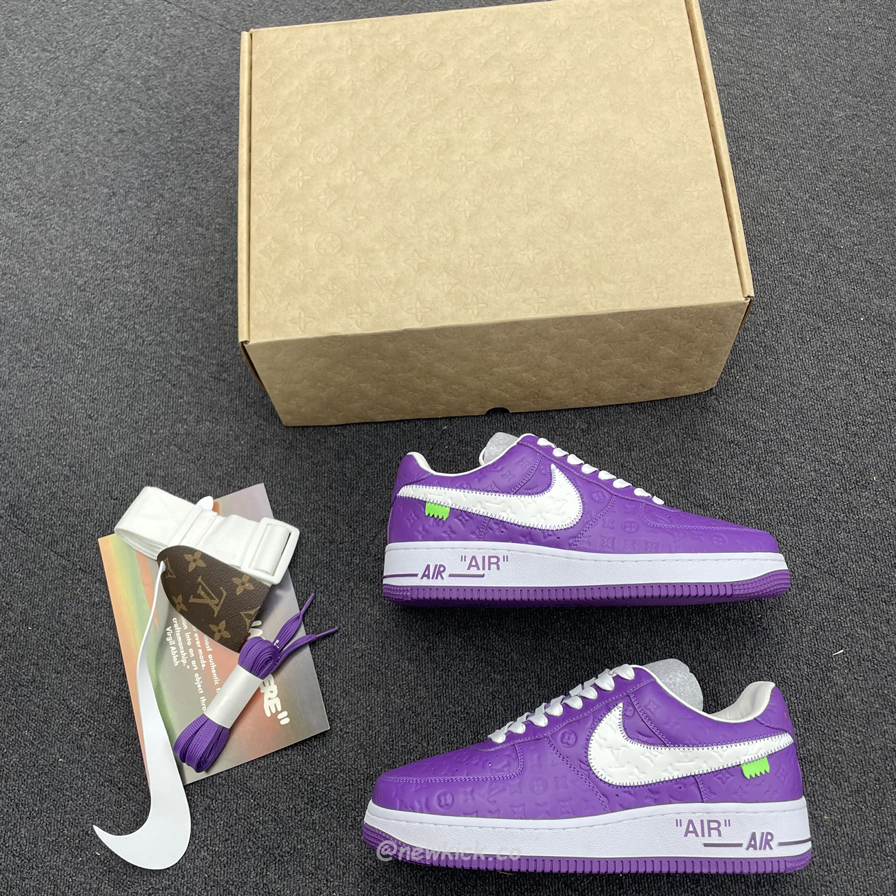 Lv X Nike Air Force 1 Low Purple (9) - www.newkick.vip