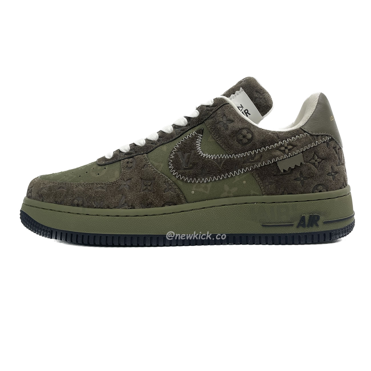 Lv X Nike Air Force 1 Low Green (1) - www.newkick.vip