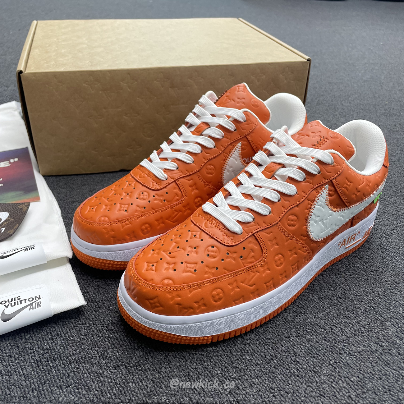 Lv X Nike Air Force 1 Low Orange (2) - www.newkick.vip