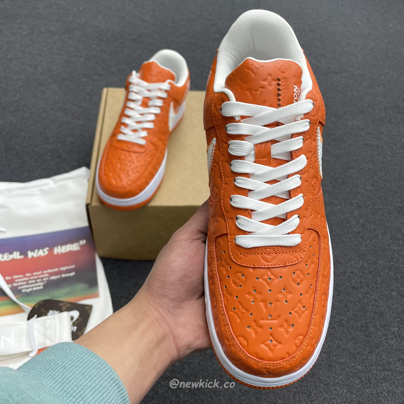 Lv X Nike Air Force 1 Low Orange (4) - www.newkick.vip