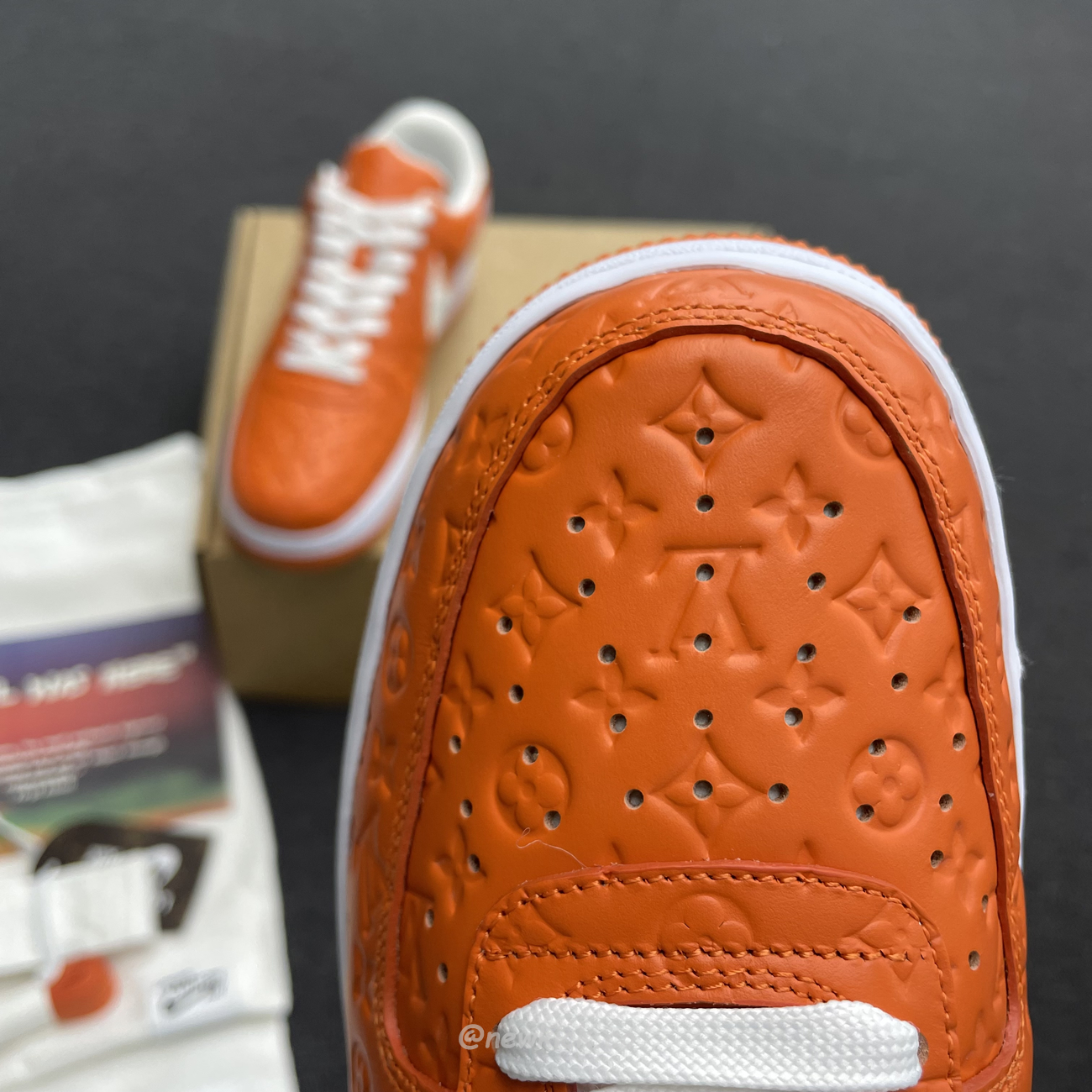 Lv X Nike Air Force 1 Low Orange (5) - www.newkick.vip