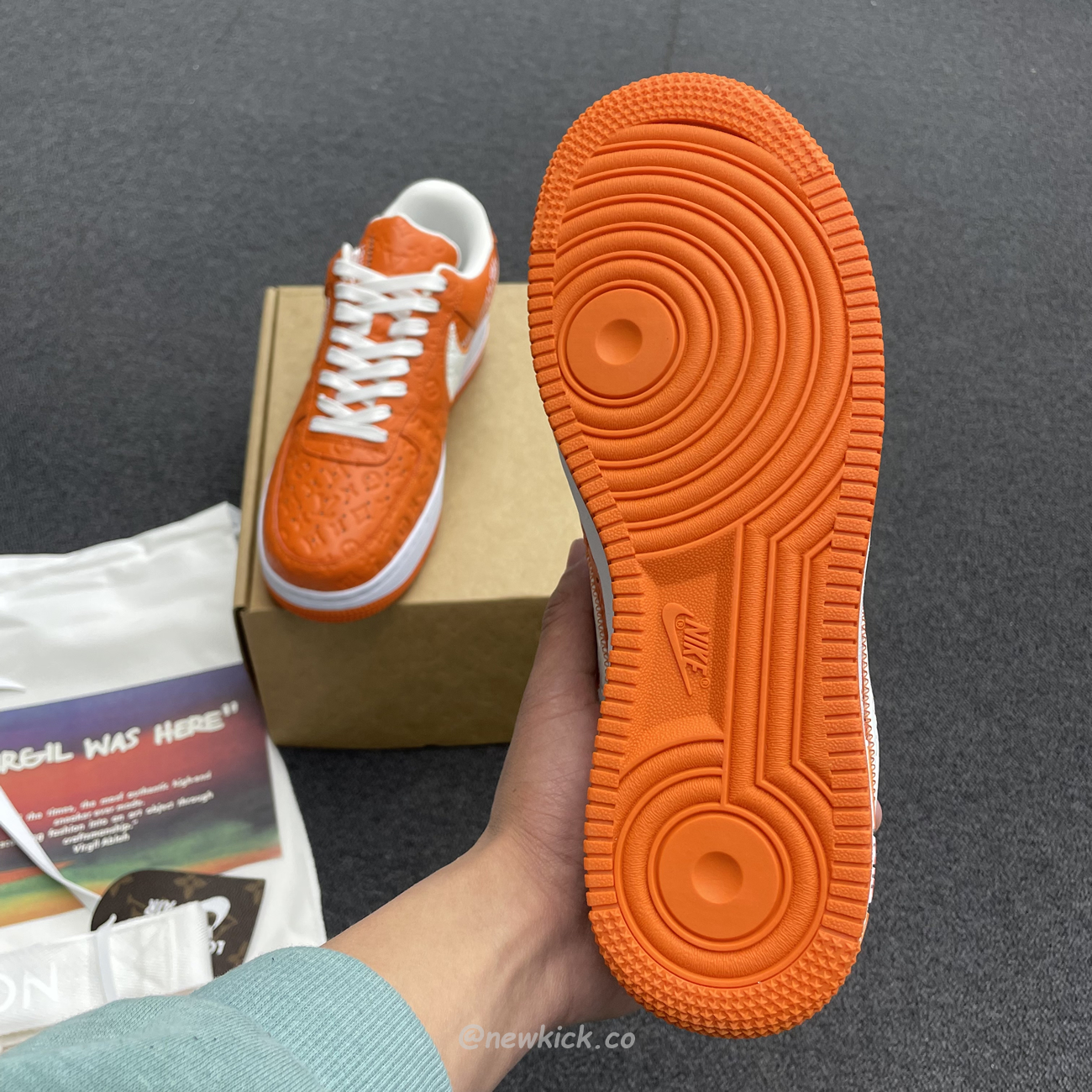 Lv X Nike Air Force 1 Low Orange (9) - www.newkick.vip