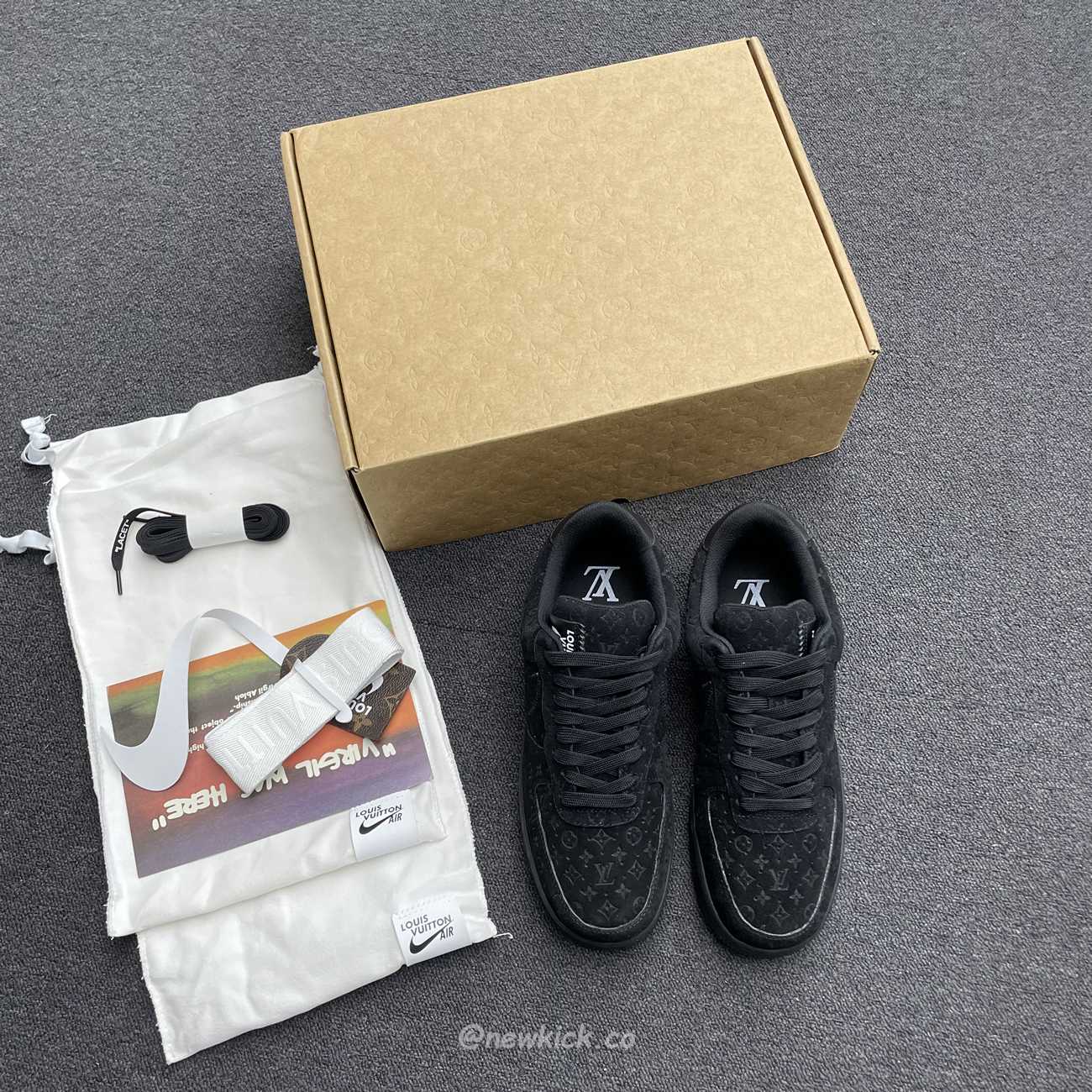 Louis Vuitton Nike Air Force 1 Low By Virgil Abloh Black (11) - www.newkick.vip