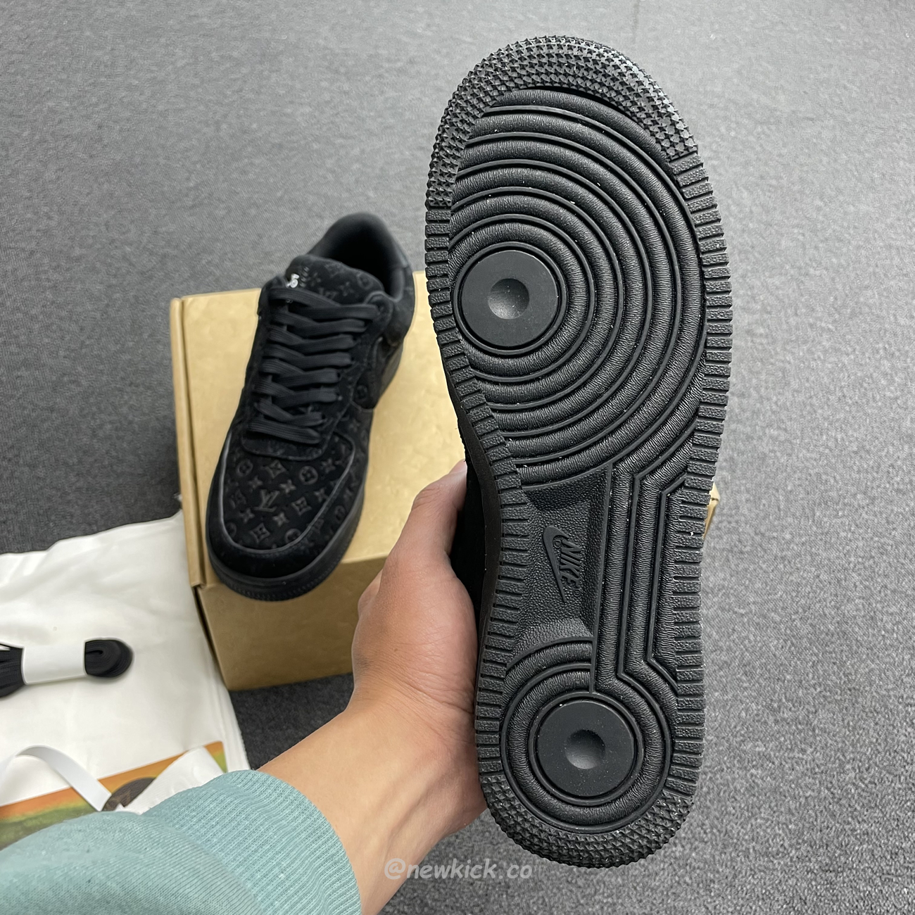 Louis Vuitton Nike Air Force 1 Low By Virgil Abloh Black (12) - www.newkick.vip