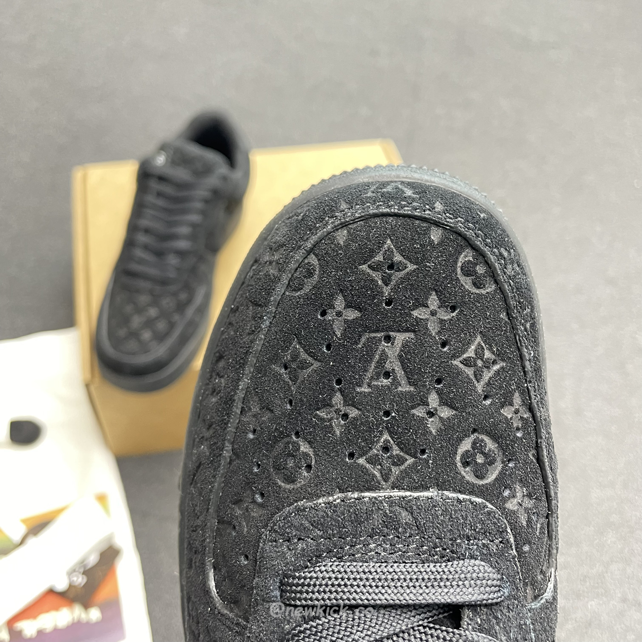 Louis Vuitton Nike Air Force 1 Low By Virgil Abloh Black (13) - www.newkick.vip