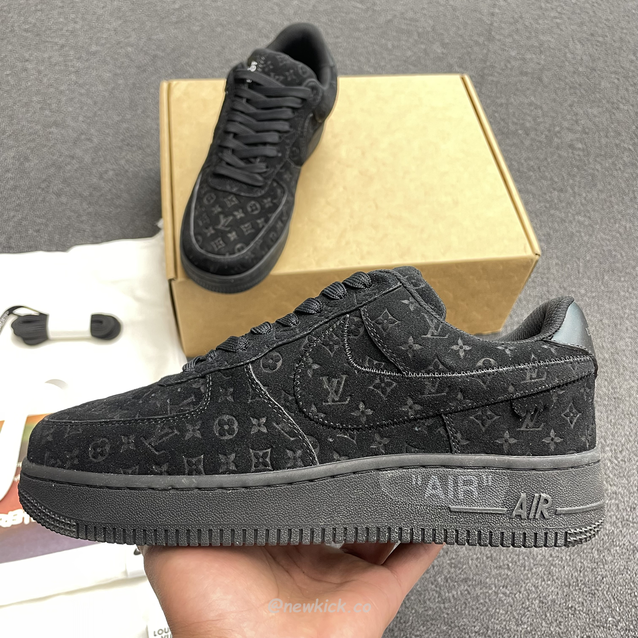 Louis Vuitton Nike Air Force 1 Low By Virgil Abloh Black (7) - www.newkick.vip
