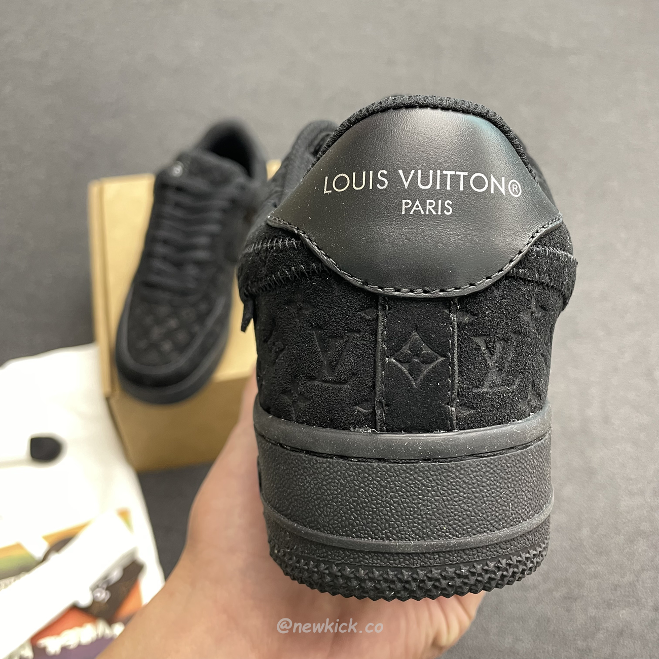 Louis Vuitton Nike Air Force 1 Low By Virgil Abloh Black (9) - www.newkick.vip