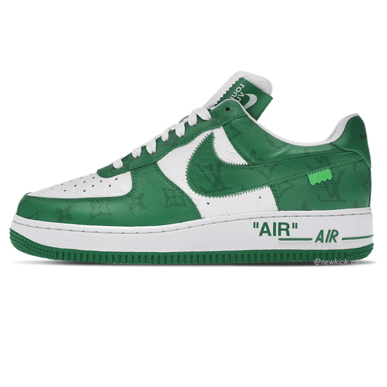Louis Vuitton Nike Air Force 1 Low By Virgil Abloh White Green Royal (20) - www.newkick.vip