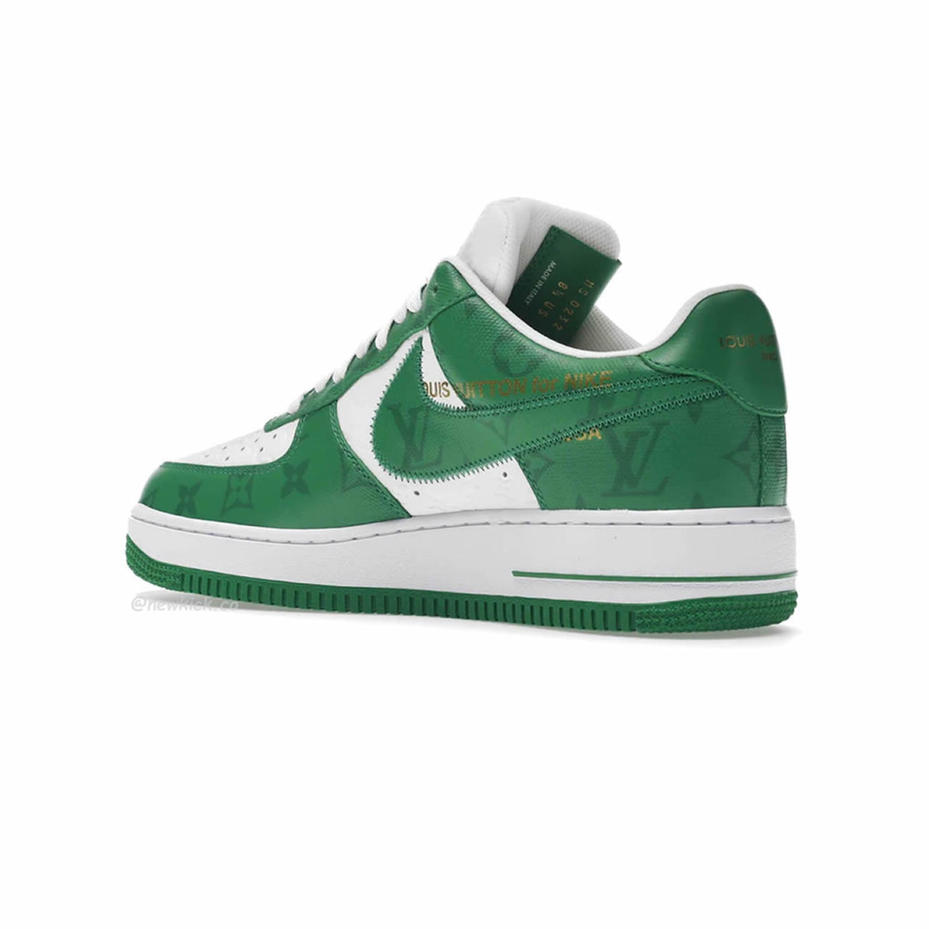 Louis Vuitton Nike Air Force 1 Low By Virgil Abloh White Green Royal (22) - www.newkick.vip