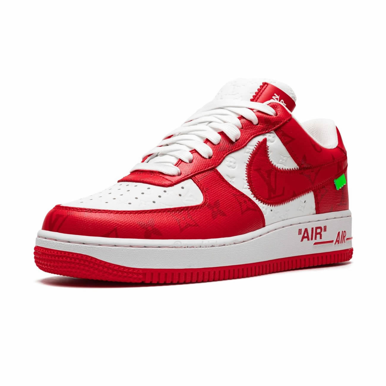 Louis Vuitton Nike Air Force 1 Low By Virgil Abloh White Green Royal (40) - www.newkick.vip