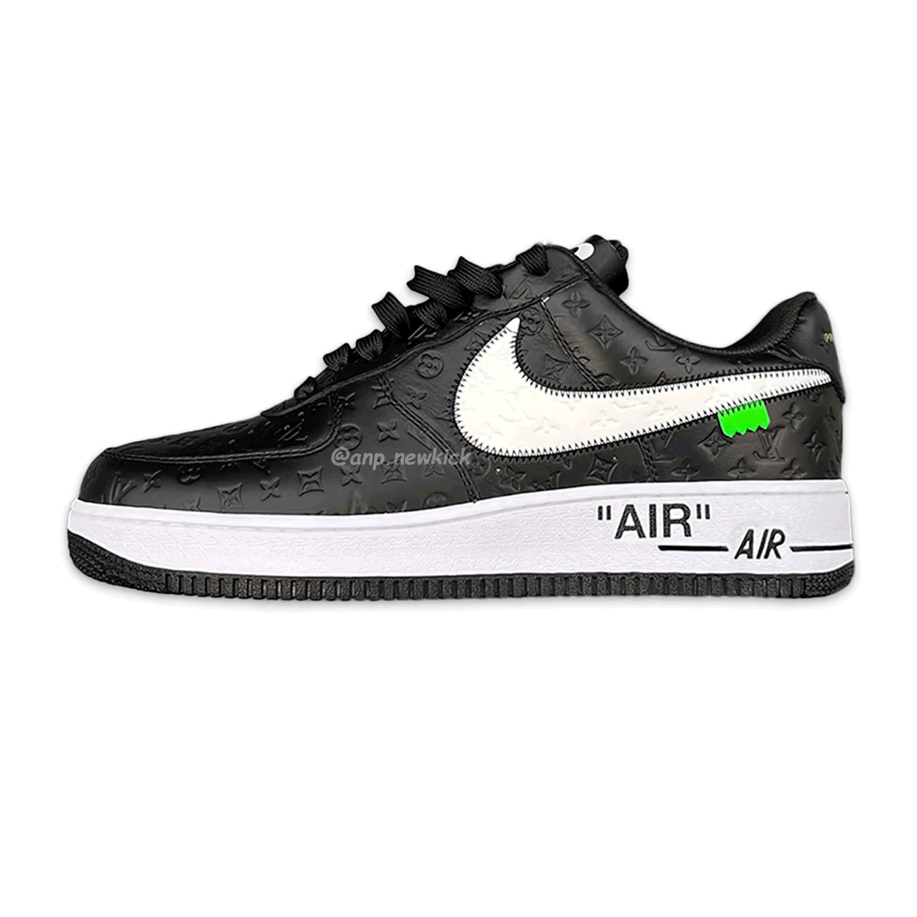 Louis Vuitton Nike Air Force 1 Low By Virgil Abloh White Black (1) - www.newkick.vip