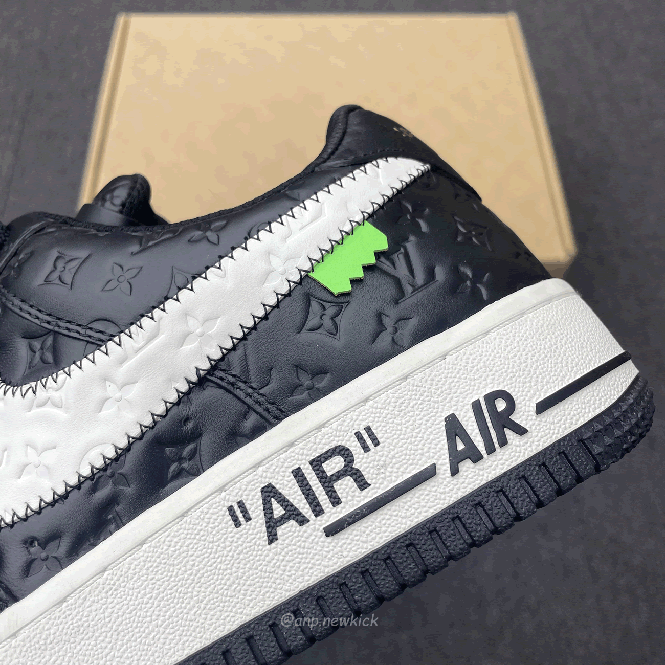 Louis Vuitton Nike Air Force 1 Low By Virgil Abloh White Black (5) - www.newkick.vip