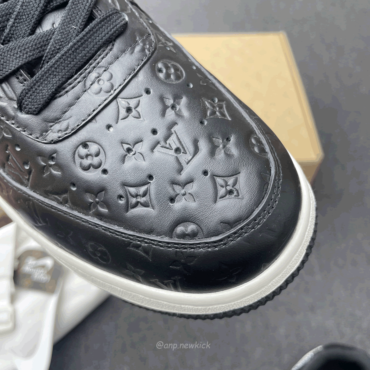 Louis Vuitton Nike Air Force 1 Low By Virgil Abloh White Black (8) - www.newkick.vip