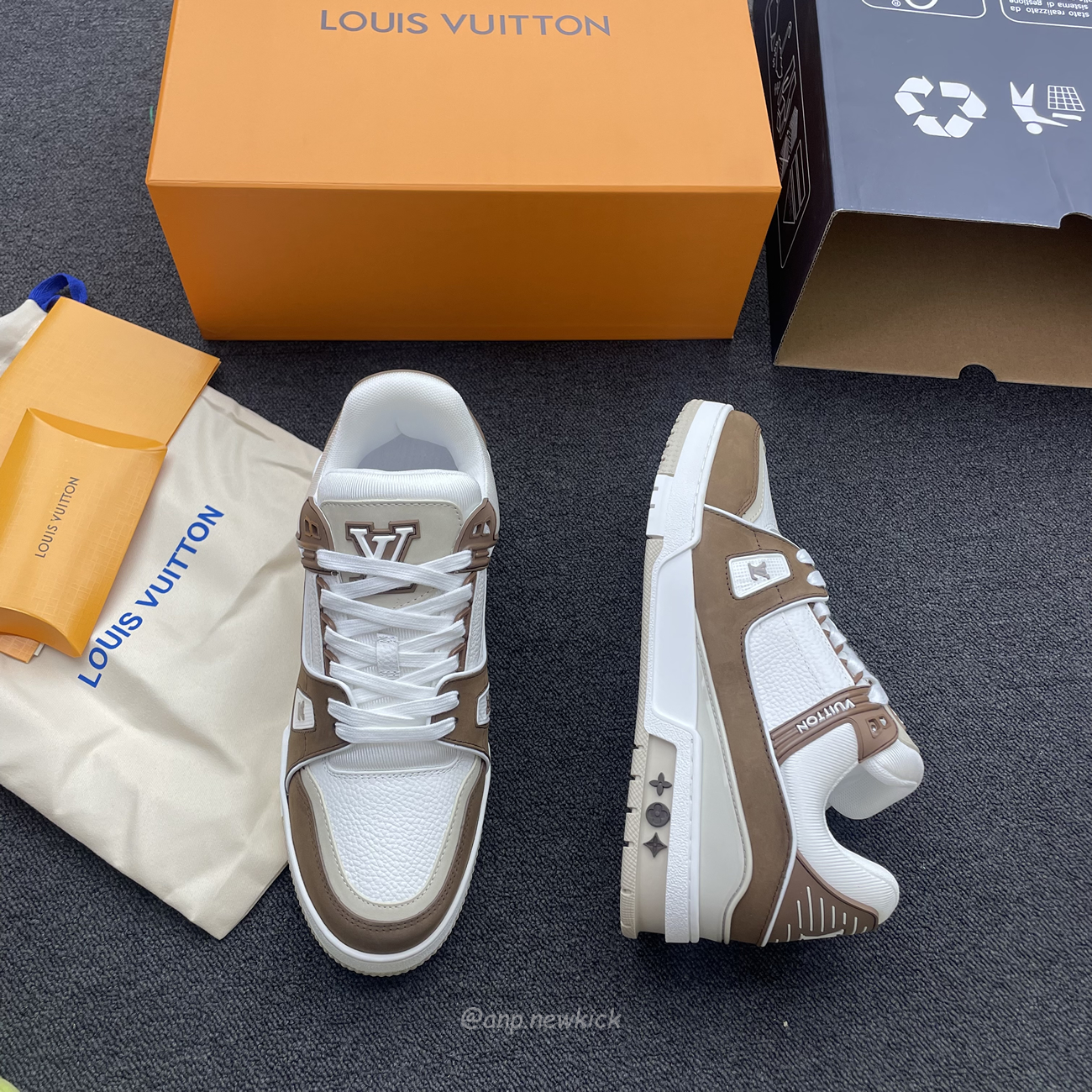 Louis Vuitton Lv Trainer White Brown Ag6u3amdbjn430 (2) - www.newkick.vip