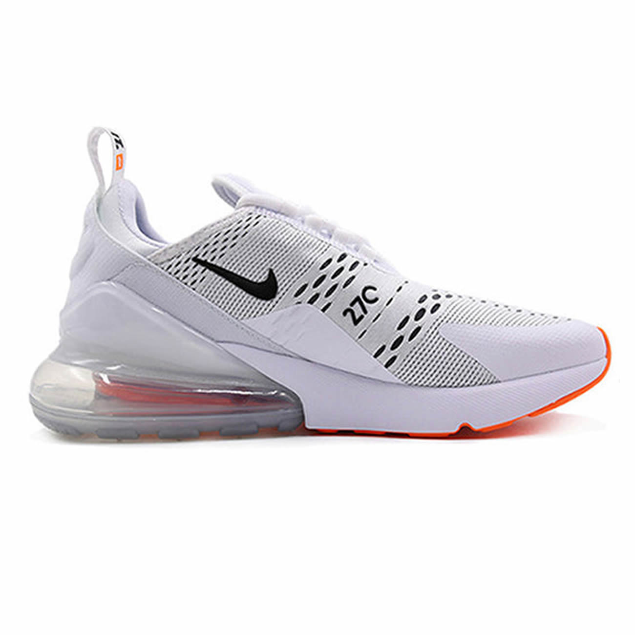 Nike Air Max 270 White Black Total Orange Ah8050 106 (2) - www.newkick.vip