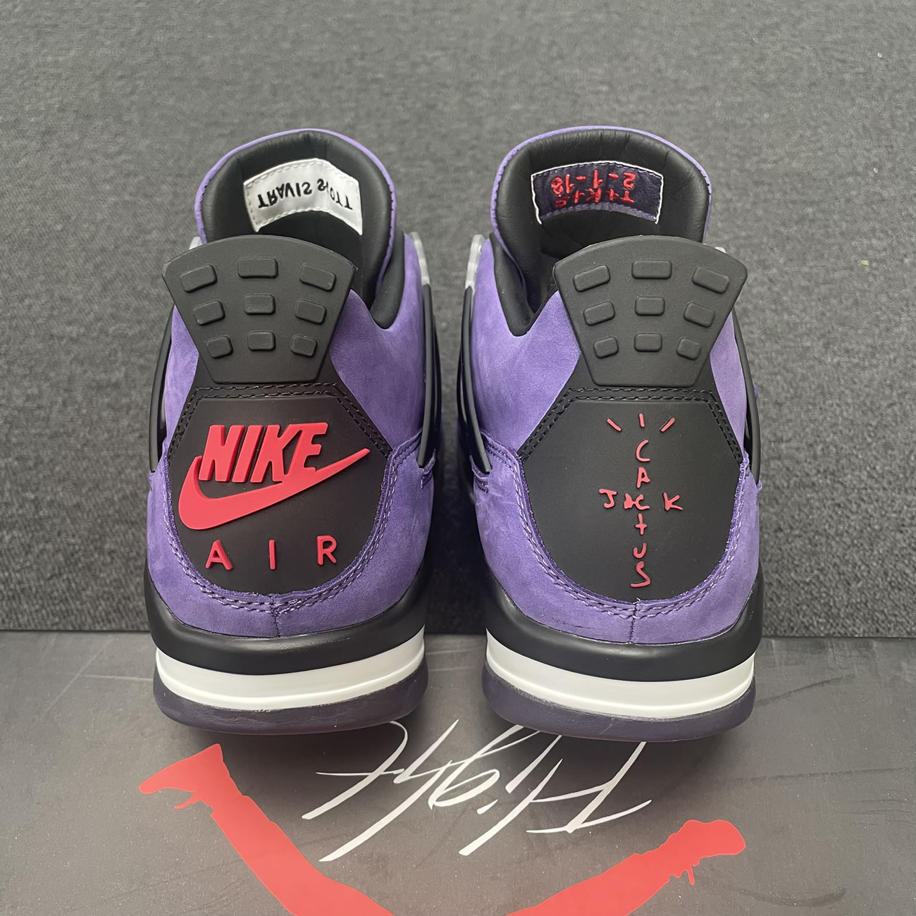 Travis Scott X Air Jordan 4 Retro Purple Aj4 766302 (6) - www.newkick.vip Travis Scott X Air Jordan 4 Retro Purple Aj4 766302 (6) - www.newkick.vip