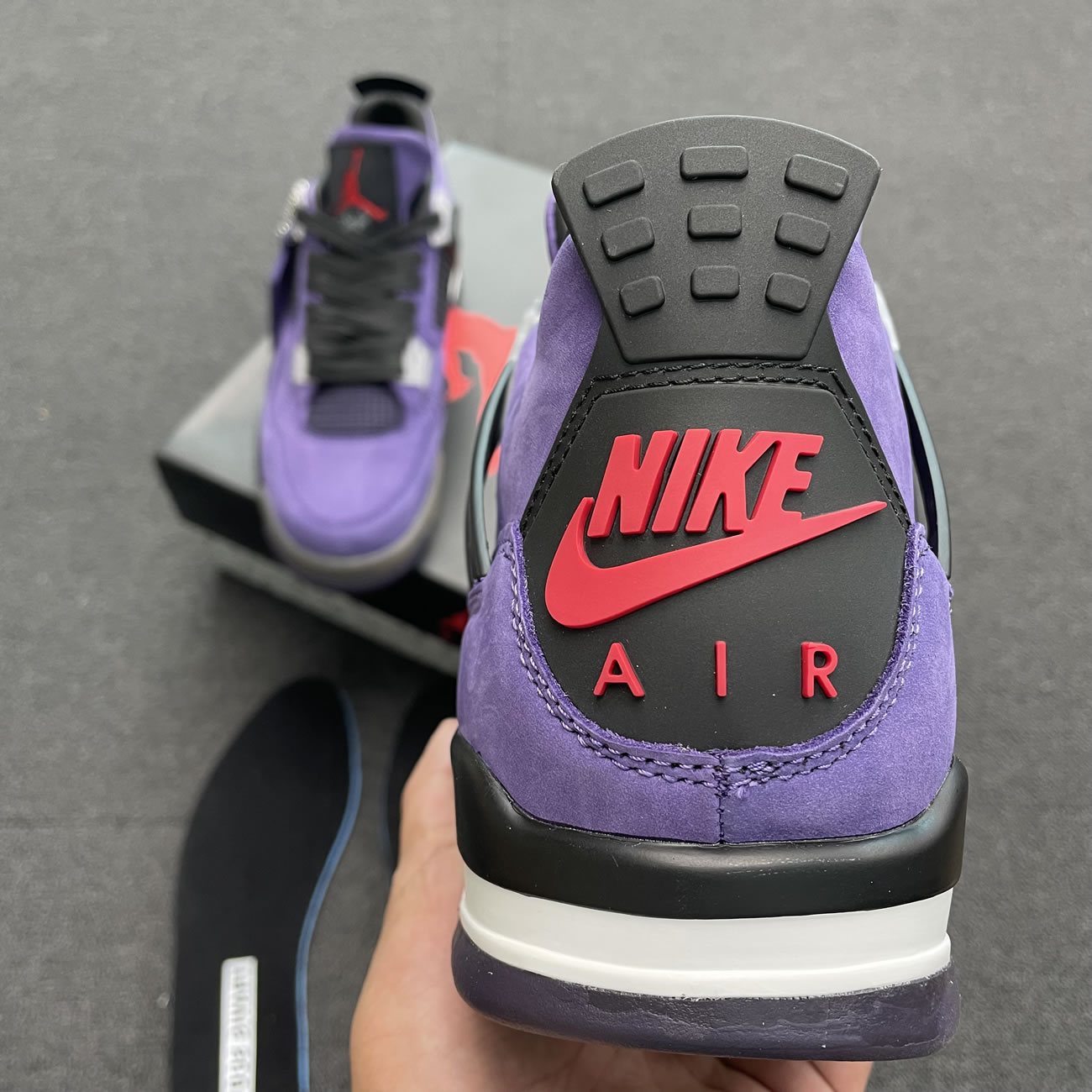 Travis Scott X Air Jordan 4 Retro Purple Aj4 766302 (4) - www.newkick.vip