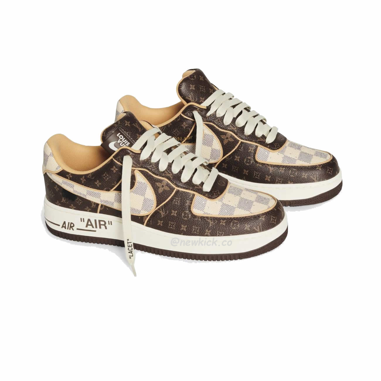 Nike Air Force 1 Low Louis Vuitton Monogram Brown Damier Azur (6) - www.newkick.vip Nike Air Force 1 Low Louis Vuitton Monogram Brown Damier Azur (6) - www.newkick.vip