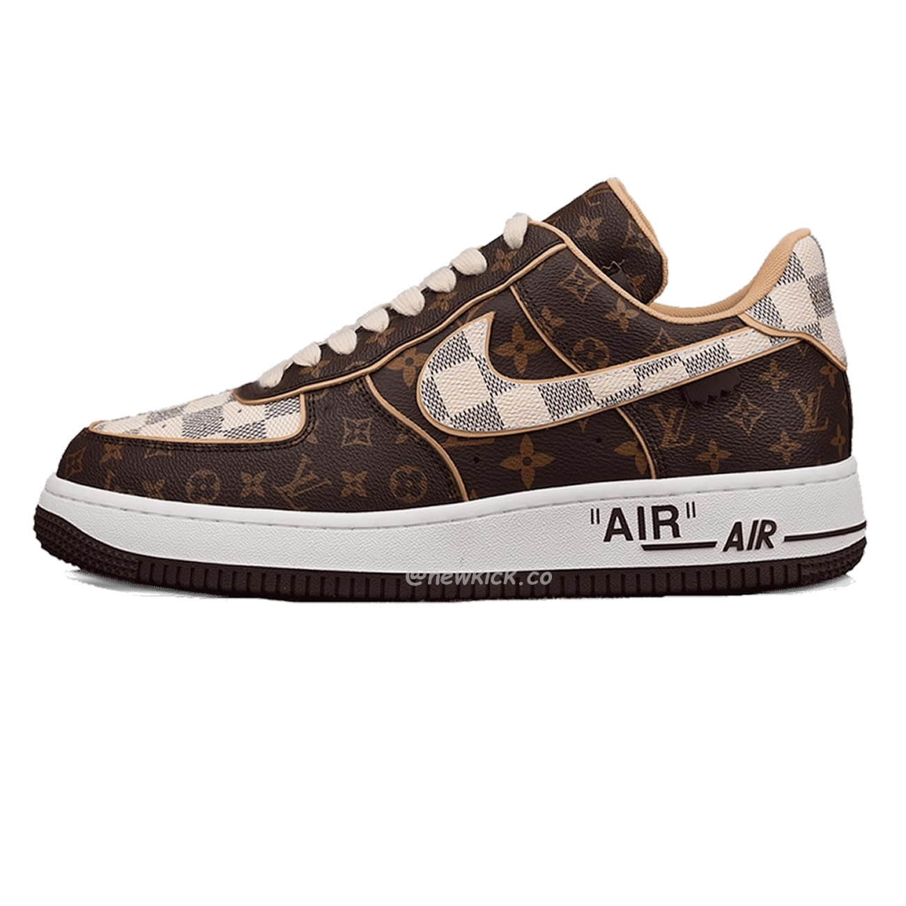 Nike Air Force 1 Low Louis Vuitton Monogram Brown Damier Azur (1) - www.newkick.vip