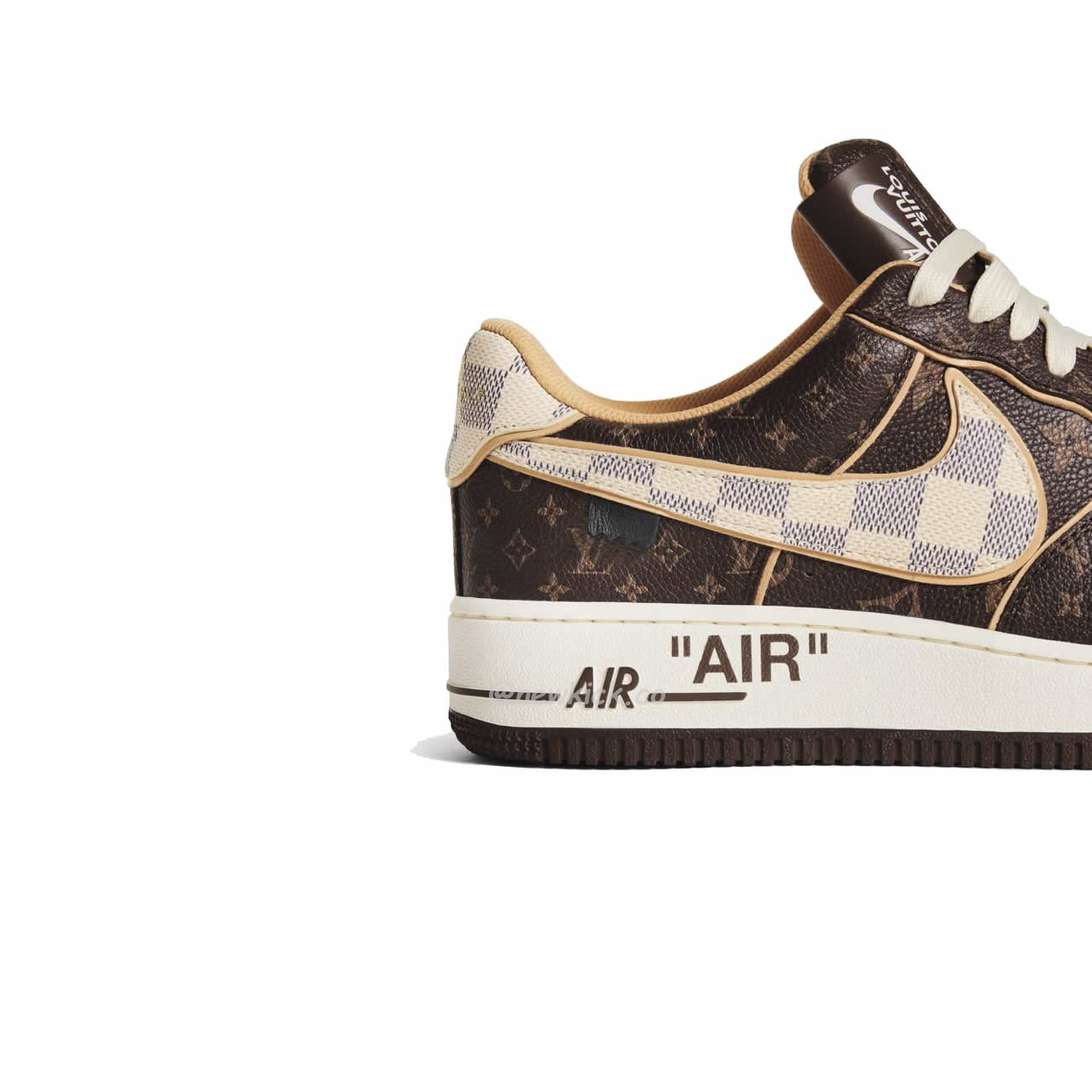 Nike Air Force 1 Low Louis Vuitton Monogram Brown Damier Azur (5) - www.newkick.vip