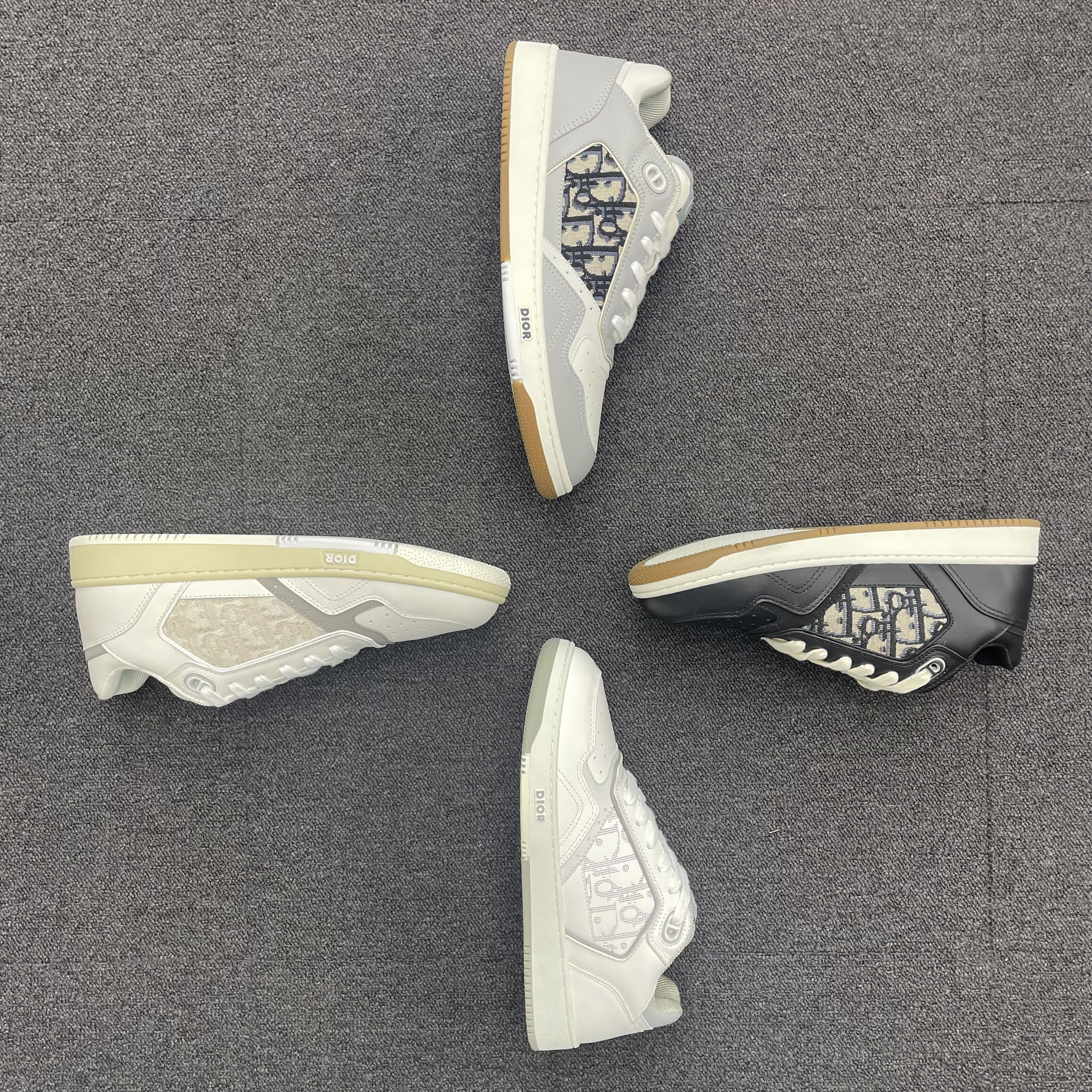 Dior B27 Low Gray White Beige Black 3sn272zir H165 H173 H965 H068 (1) - www.newkick.vip