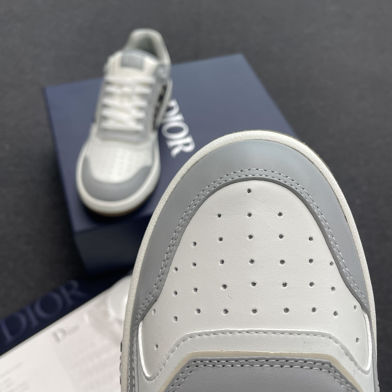 Dior B27 Low Gray White Beige Black 3sn272zir H165 H173 H965 H068 (11) - www.newkick.vip