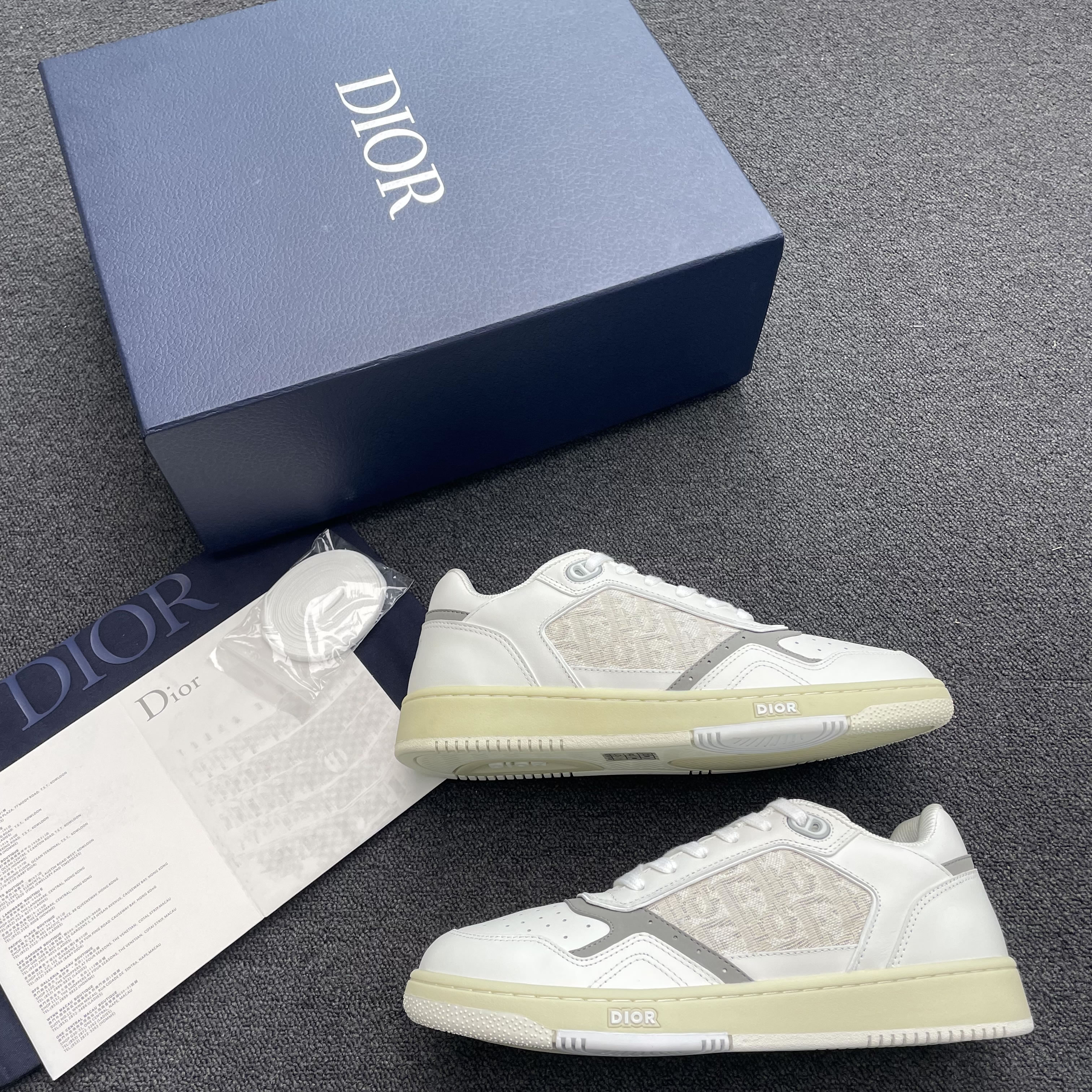 Dior B27 Low Gray White Beige Black 3sn272zir H165 H173 H965 H068 (14) - www.newkick.vip