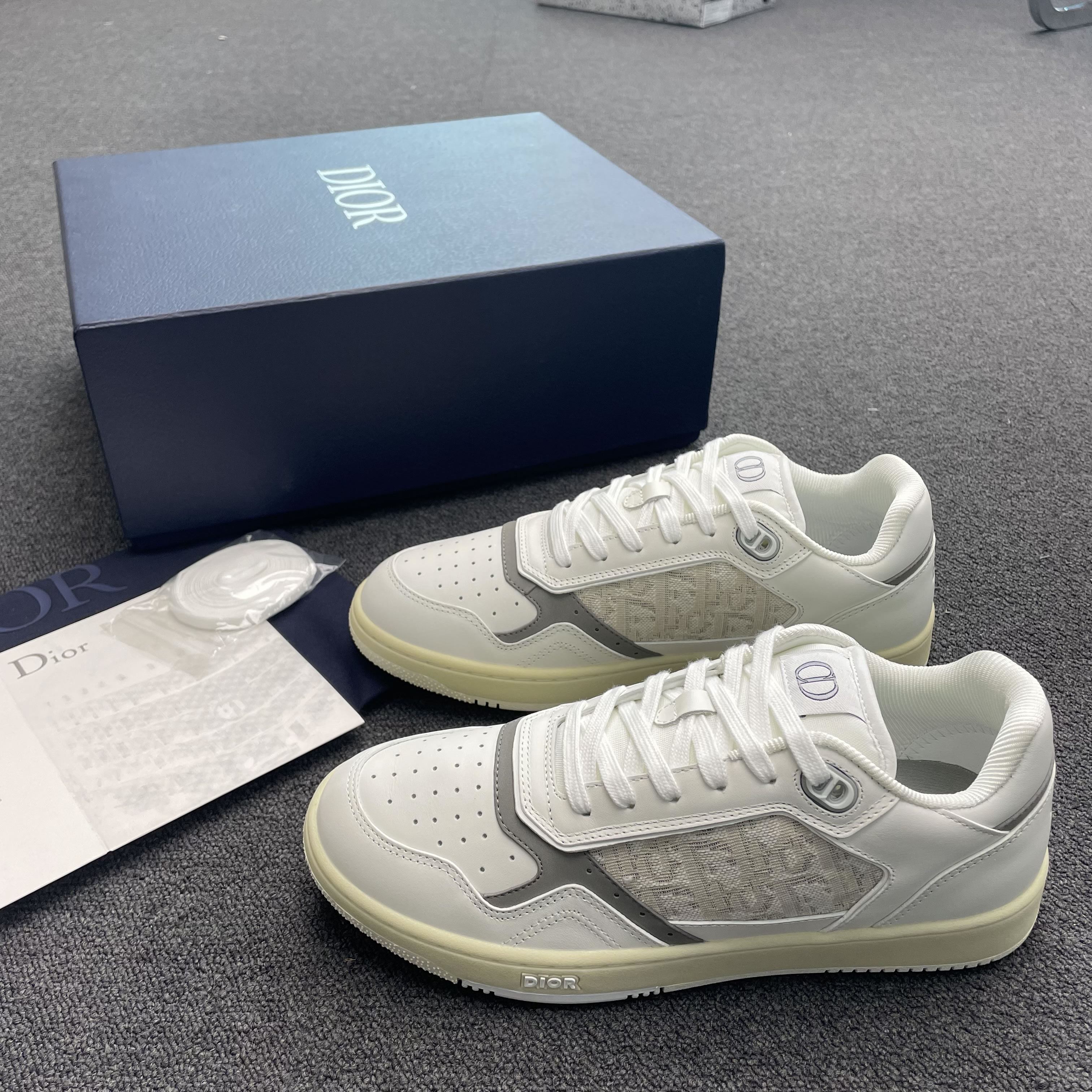 Dior B27 Low Gray White Beige Black 3sn272zir H165 H173 H965 H068 (16) - www.newkick.vip