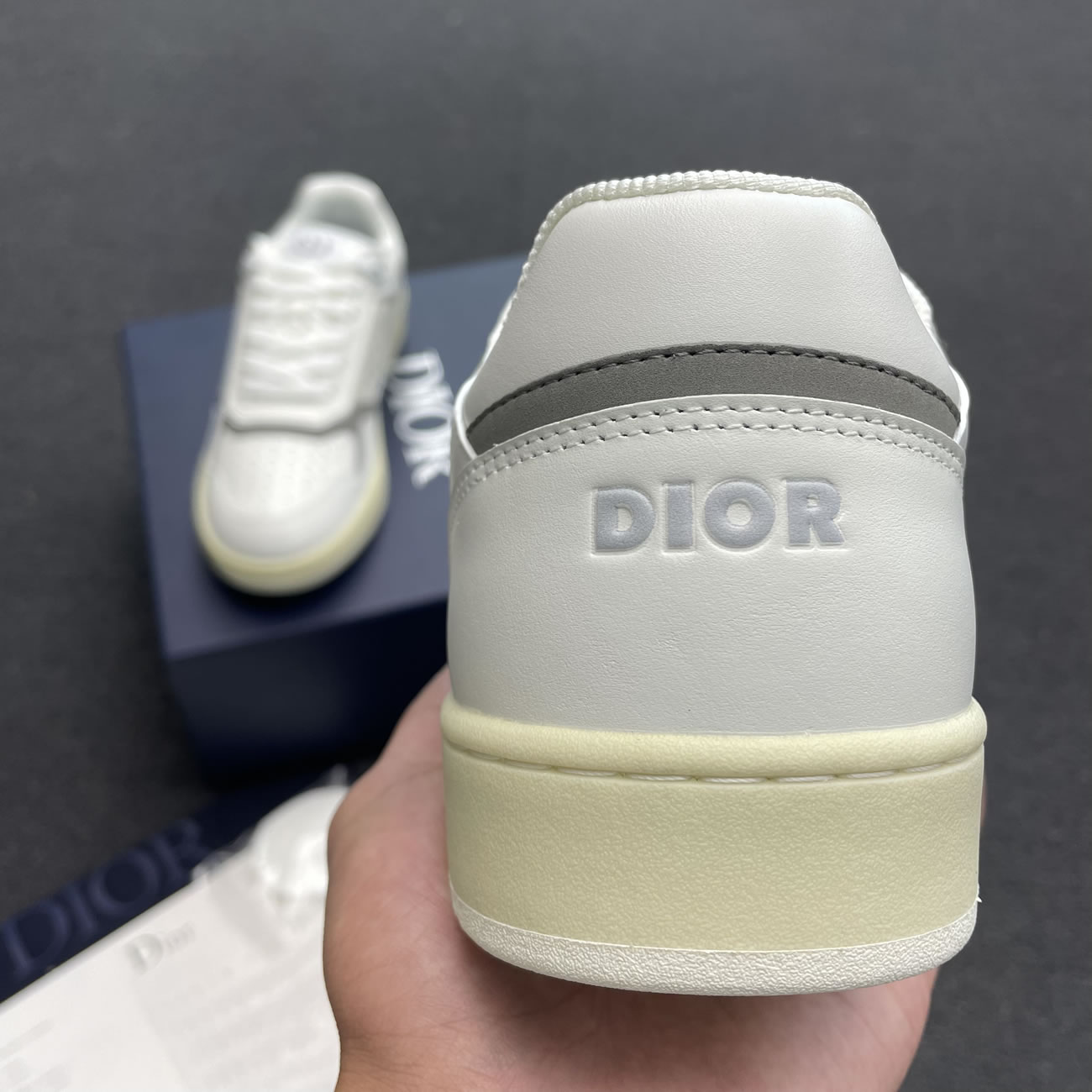 Dior B27 Low Gray White Beige Black 3sn272zir H165 H173 H965 H068 (18) - www.newkick.vip