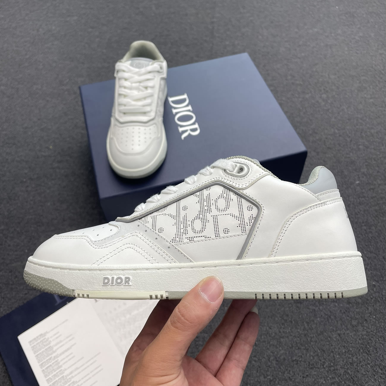 Dior B27 Low Gray White Beige Black 3sn272zir H165 H173 H965 H068 (23) - www.newkick.vip