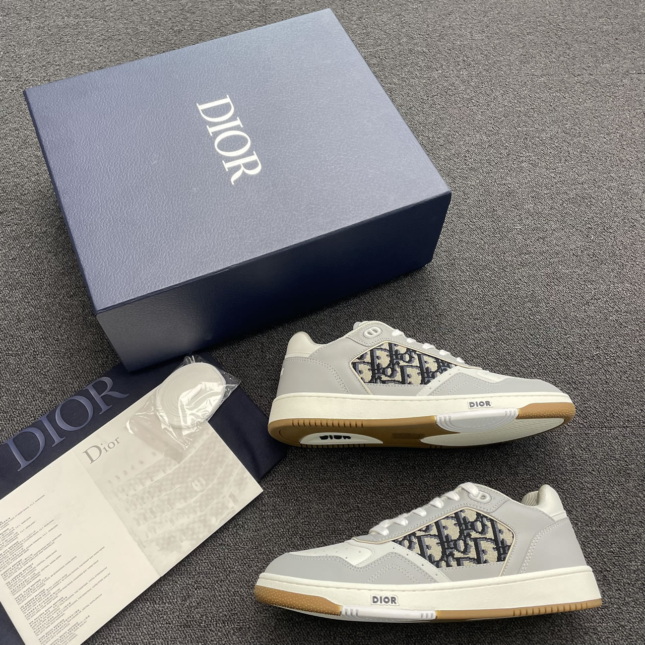 Dior B27 Low Gray White Beige Black 3sn272zir H165 H173 H965 H068 (24) - www.newkick.vip