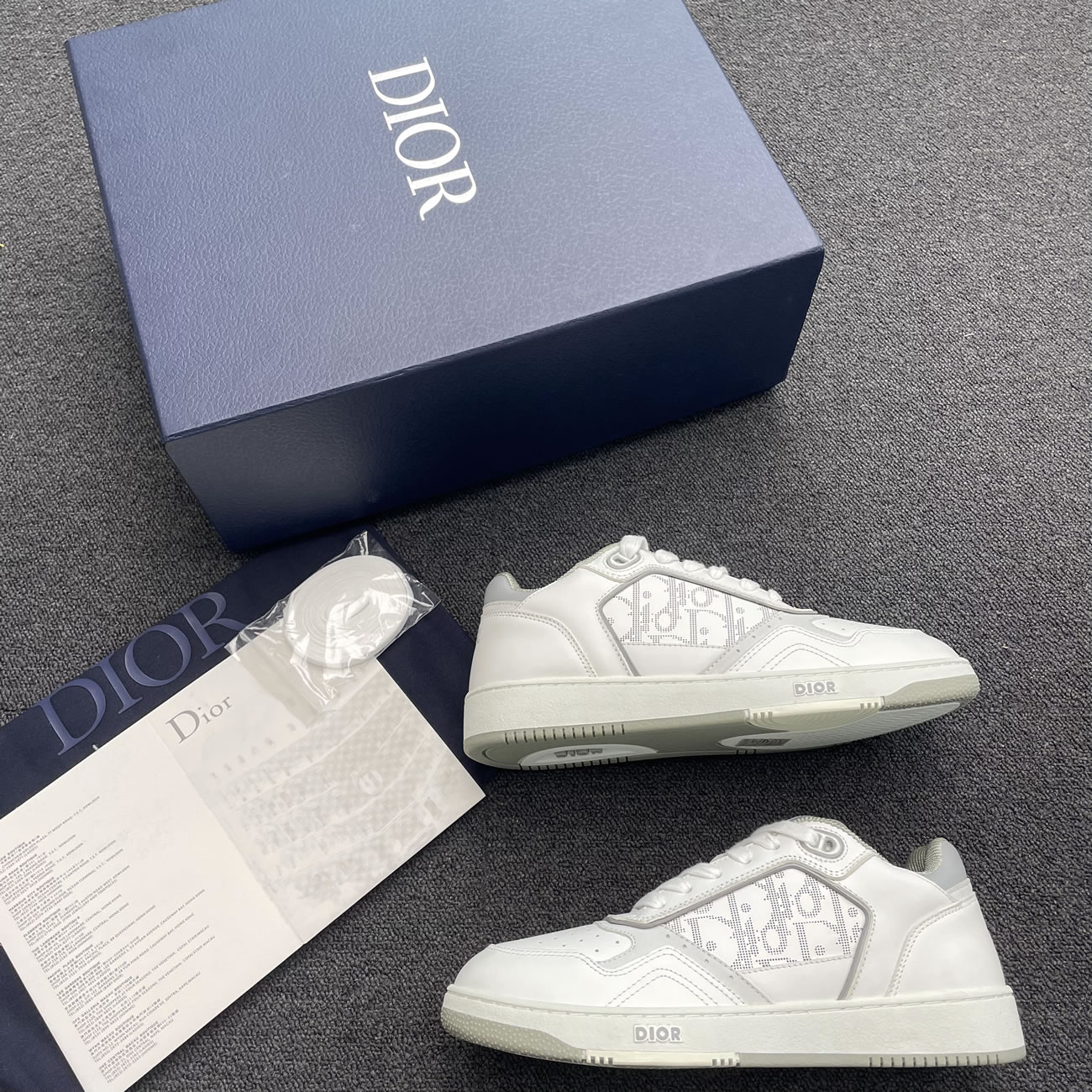 Dior B27 Low Gray White Beige Black 3sn272zir H165 H173 H965 H068 (25) - www.newkick.vip