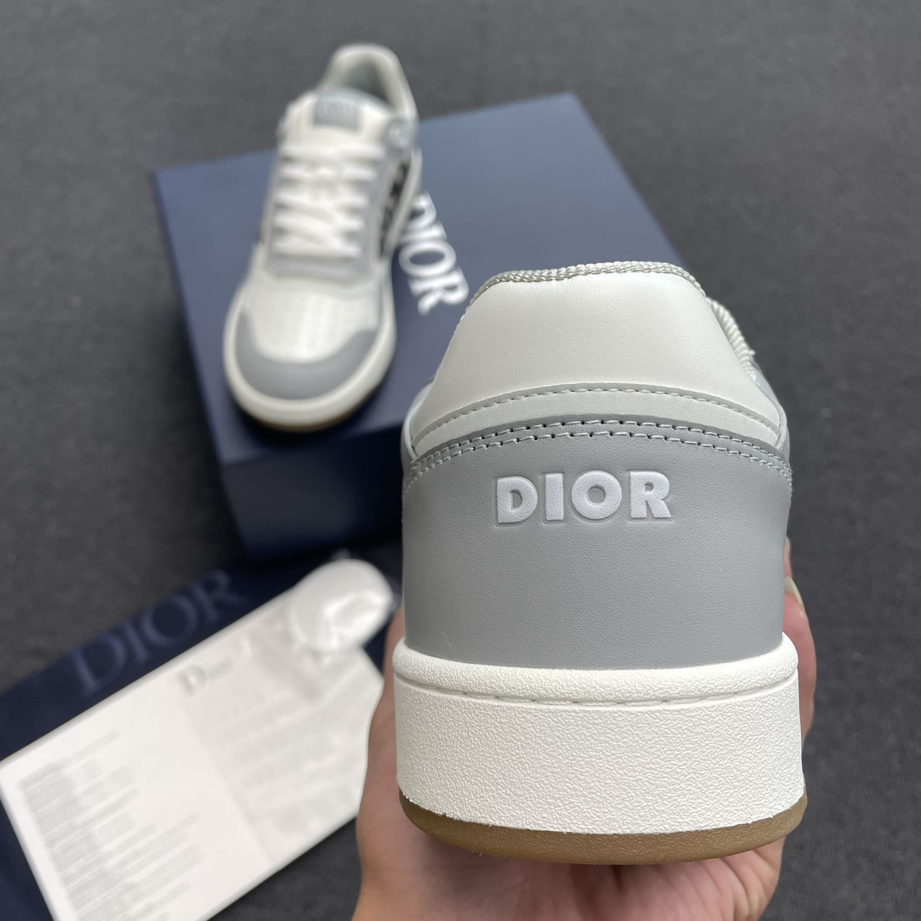 Dior B27 Low Gray White Beige Black 3sn272zir H165 H173 H965 H068 (8) - www.newkick.vip