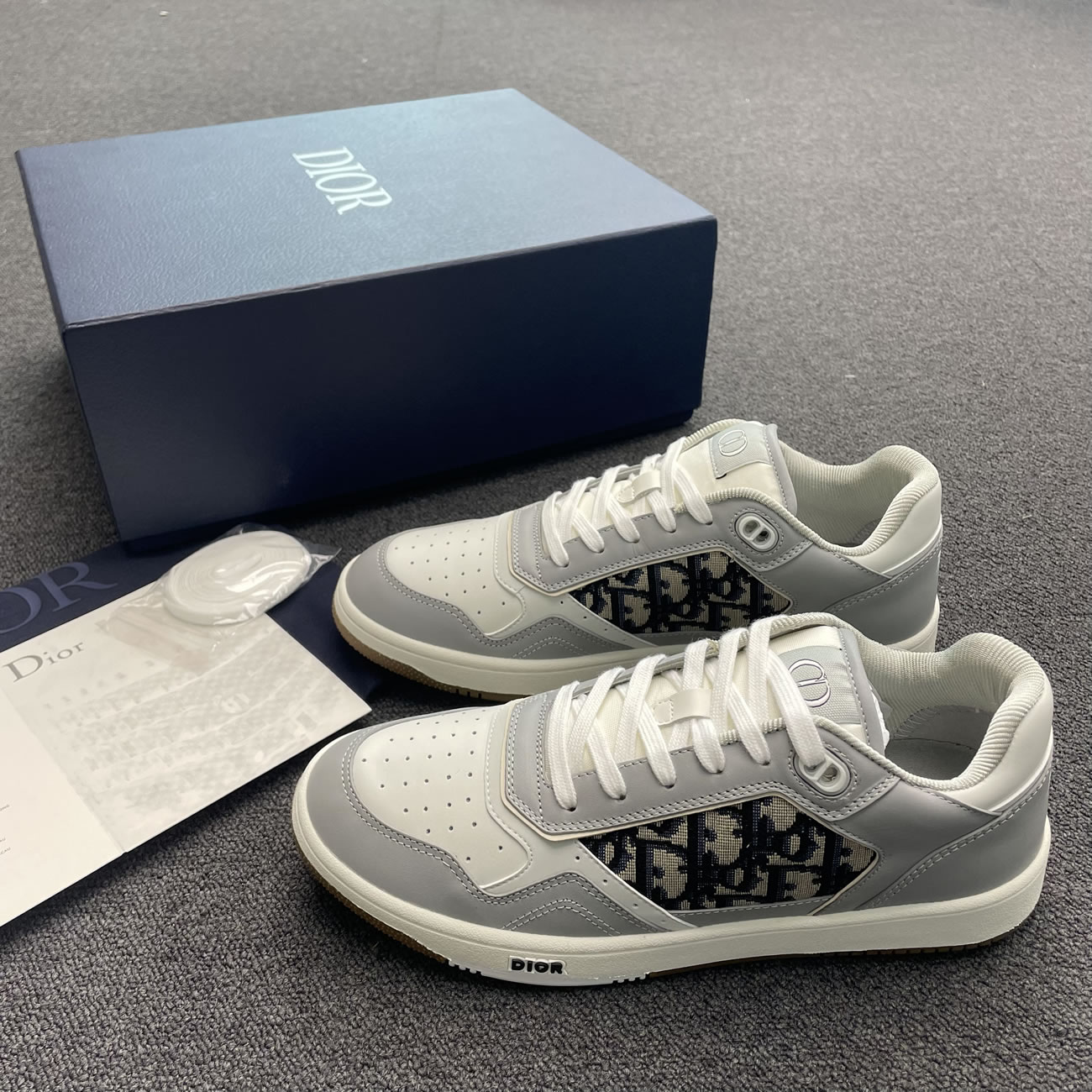 Dior B27 Low Gray White Beige Black 3sn272zir H165 H173 H965 H068 (9) - www.newkick.vip