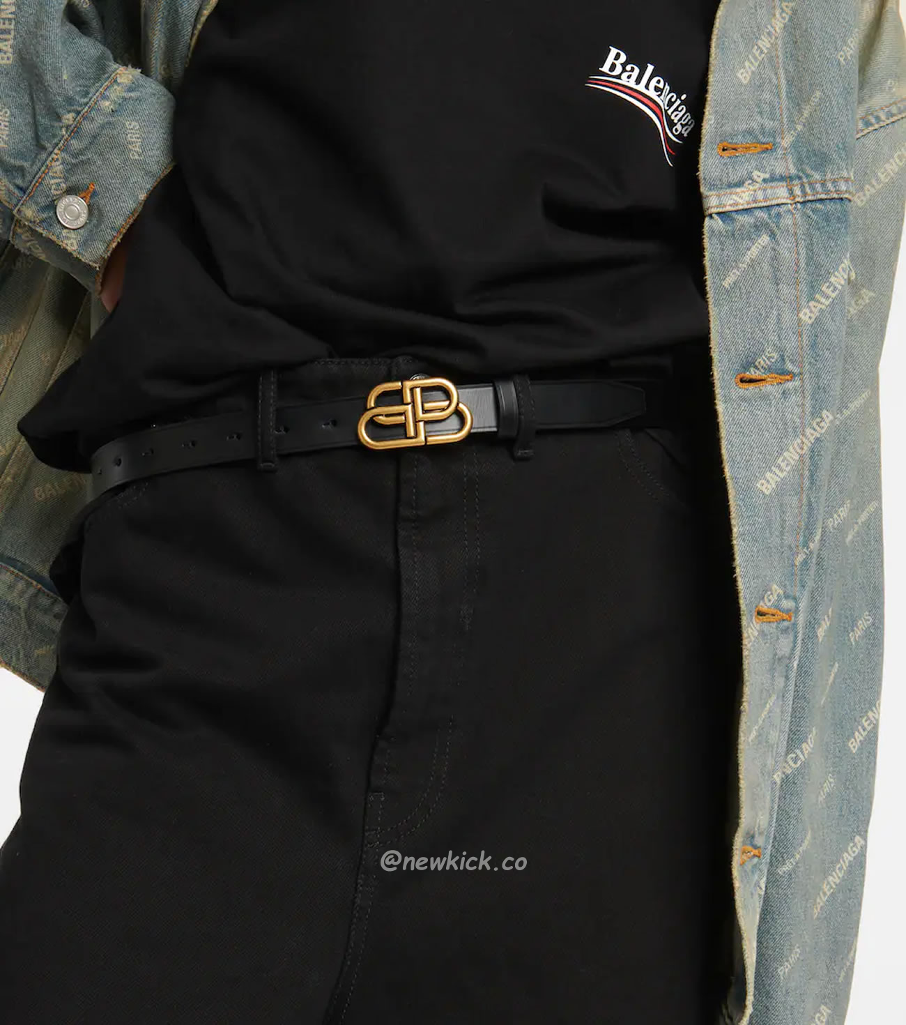 Balenciaga Bb Logo Belt (2) - www.newkick.vip