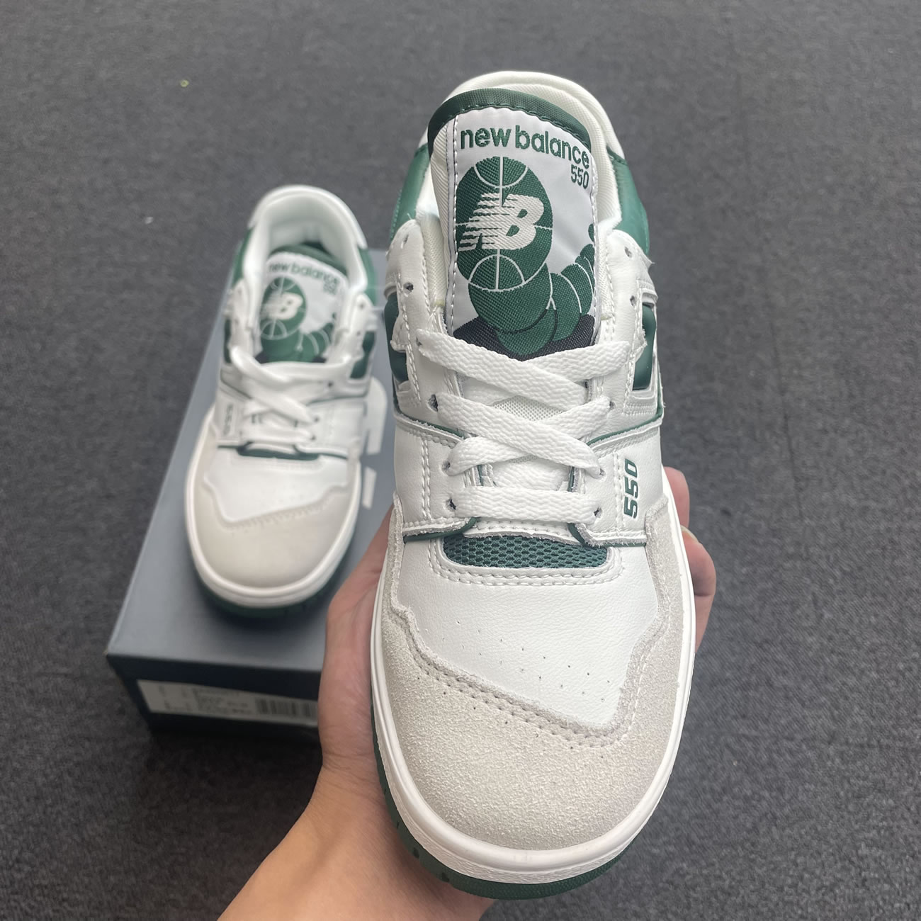 New Balance 550 White Green Bb550wt1 (3) - www.newkick.vip