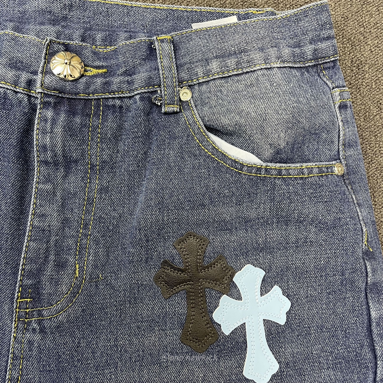 Chrome Hearts Blue Jeans Cross Patch (2) - www.newkick.vip Chrome Hearts Blue Jeans Cross Patch (2) - www.newkick.vip