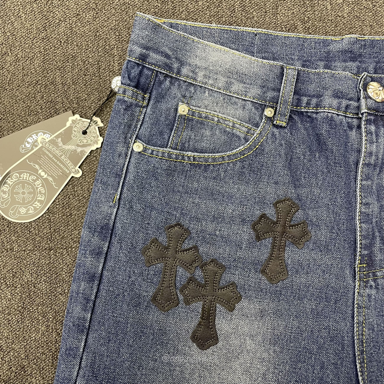 Chrome Hearts Blue Jeans Cross Patch (4) - www.newkick.vip Chrome Hearts Blue Jeans Cross Patch (4) - www.newkick.vip