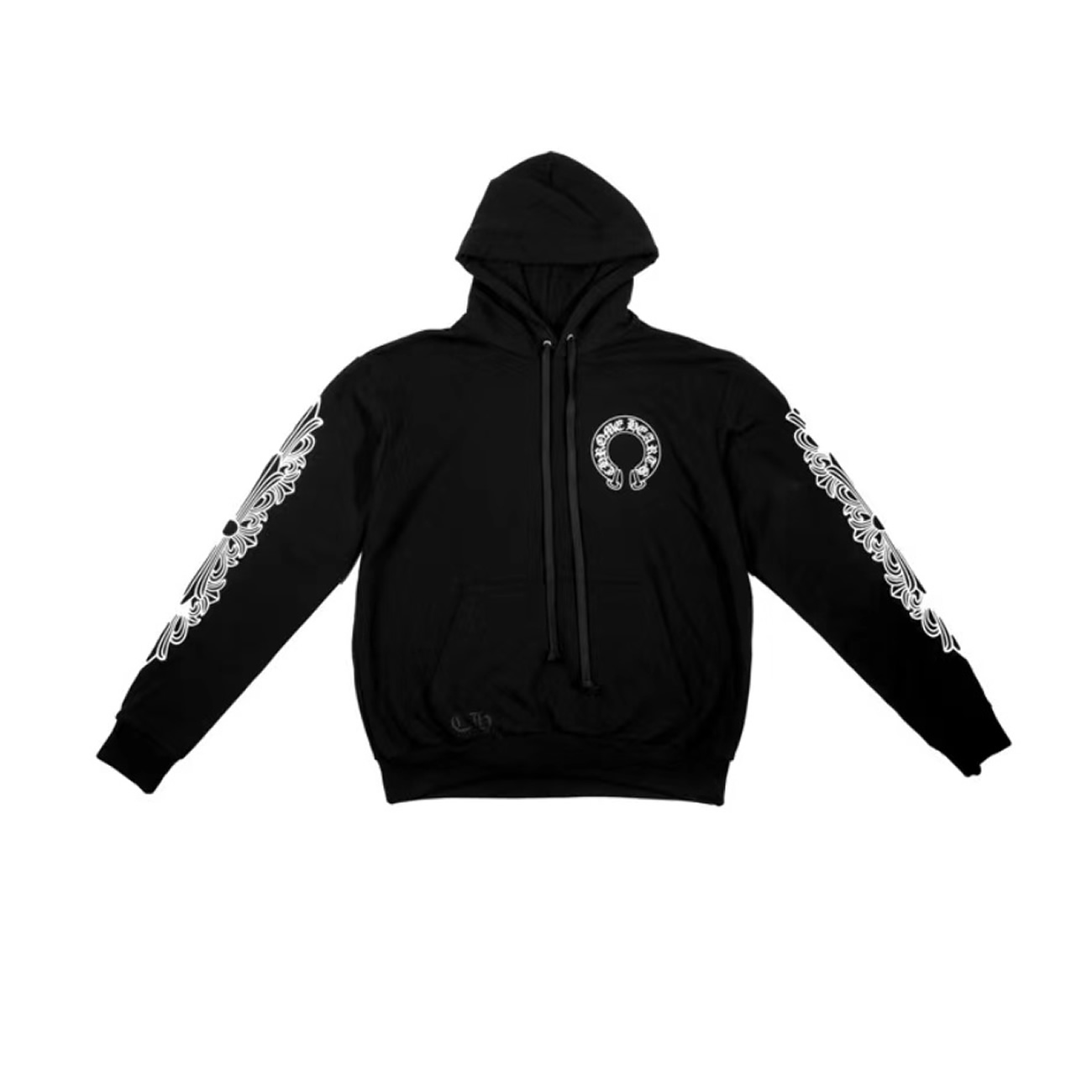 Chrome Hearts Horse Shoe Floral Hoodie Black (1) - www.newkick.vip
