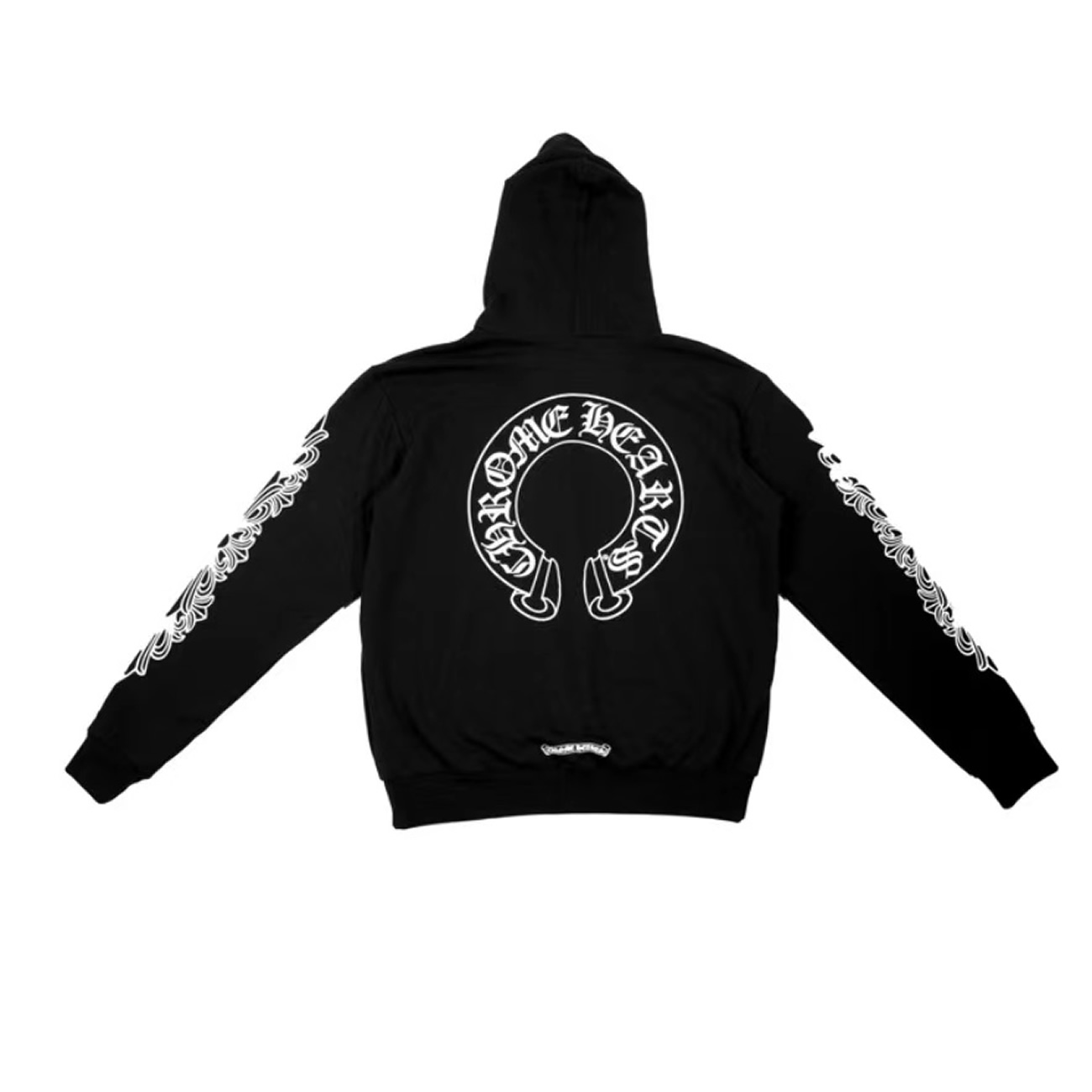 Chrome Hearts Horse Shoe Floral Hoodie Black (9) - www.newkick.vip