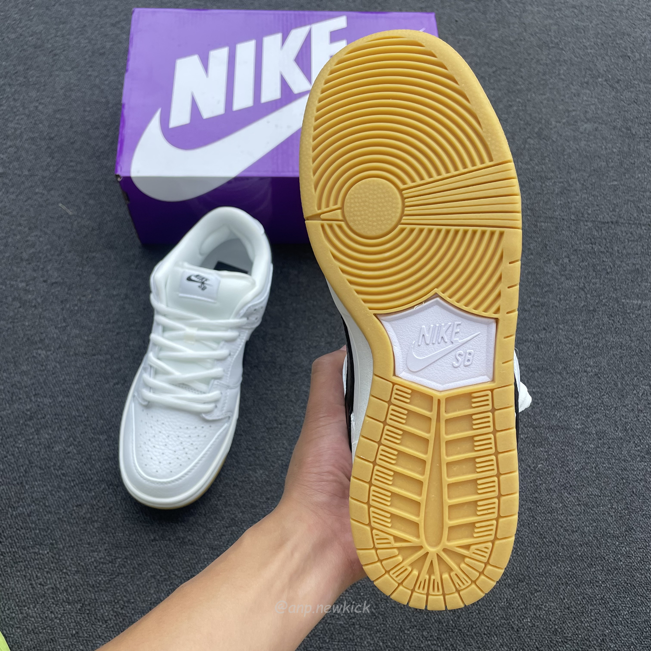 Nike Sb Dunk Low Pro White Gum Cd2563 101 (3) - www.newkick.vip