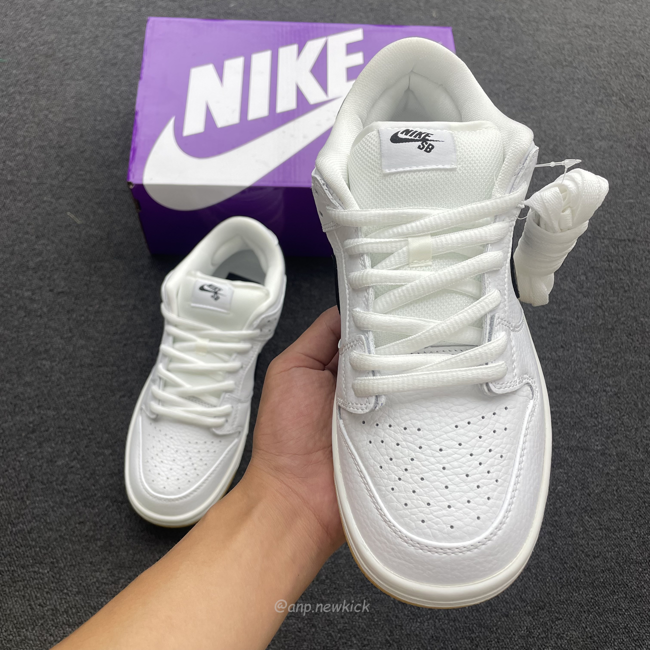 Nike Sb Dunk Low Pro White Gum Cd2563 101 (6) - www.newkick.vip